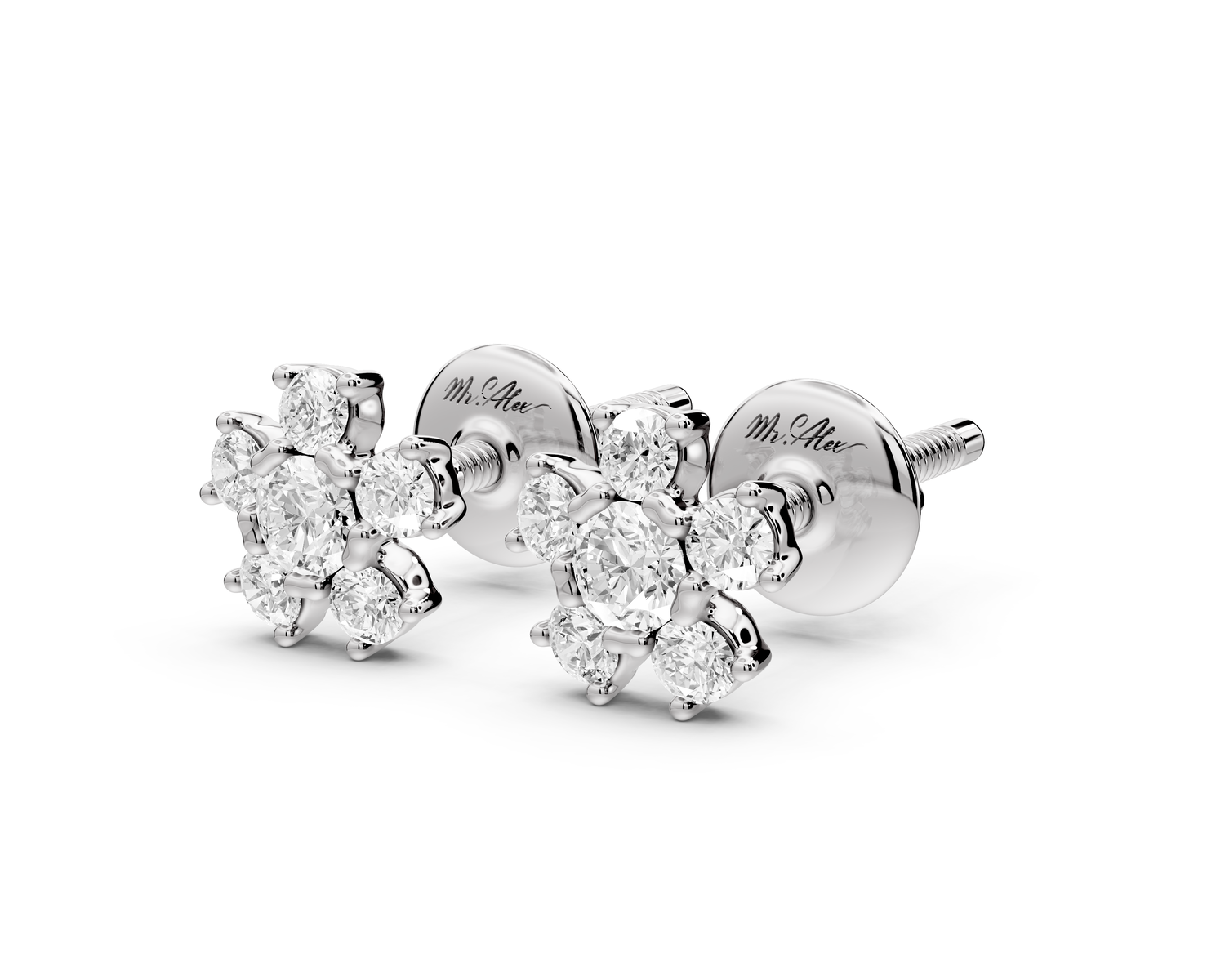 Margot Earrings White Gold