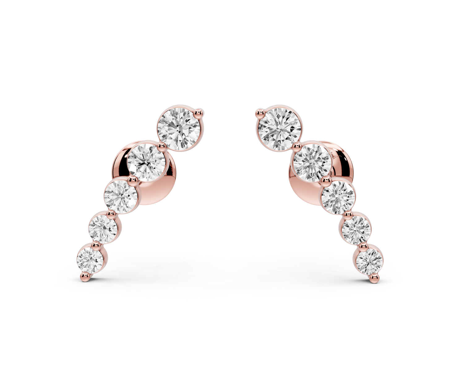 Daphne Earrings Rose Gold