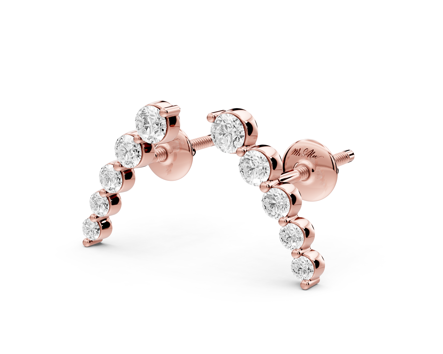 Daphne Earrings Rose Gold