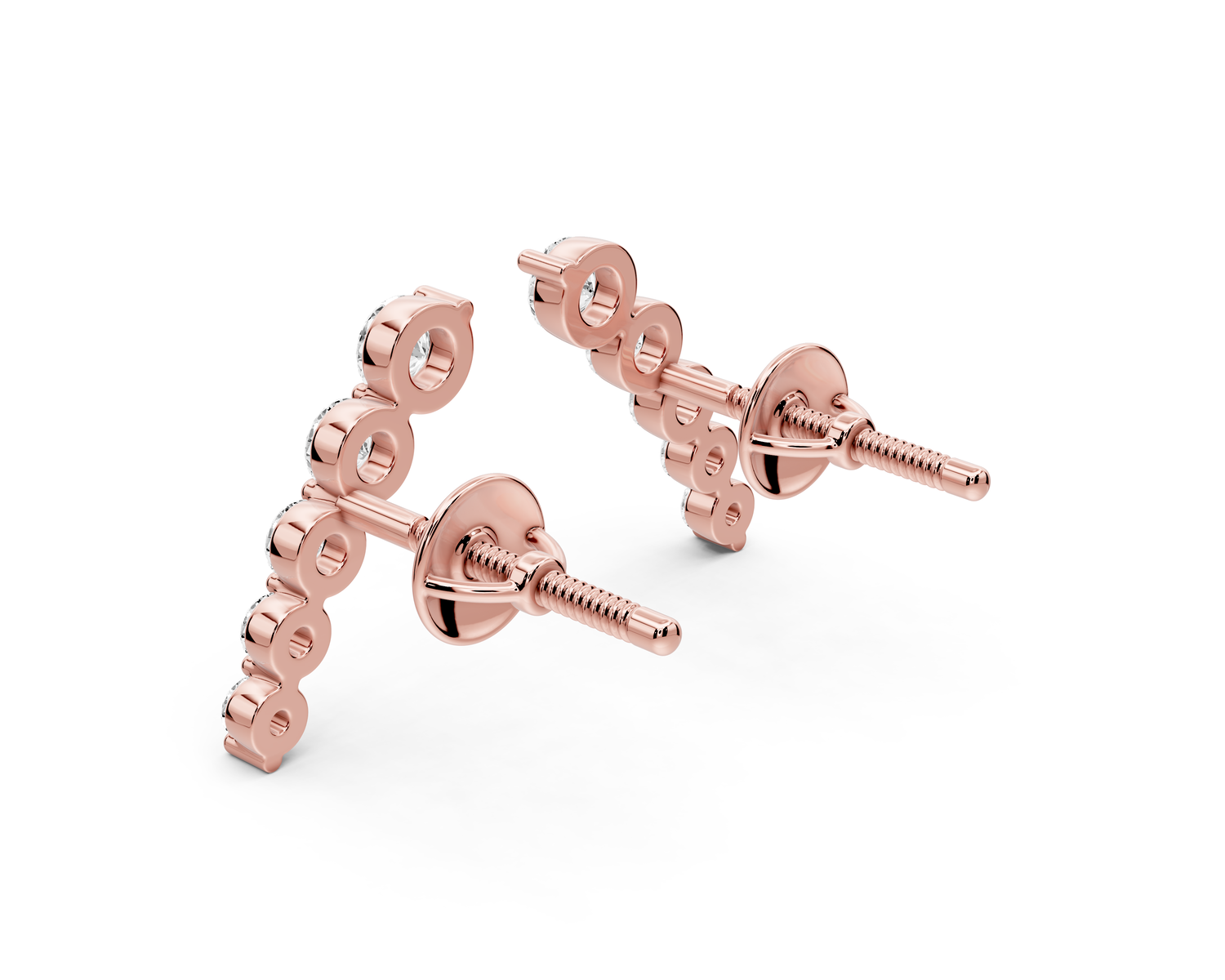 Daphne Earrings Rose Gold