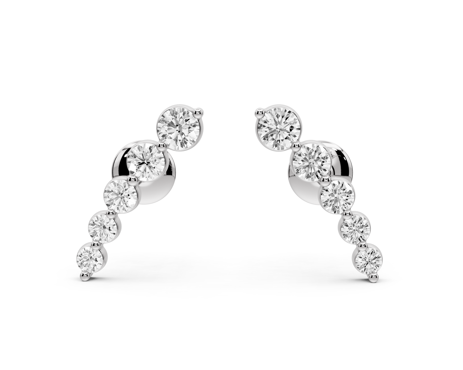 Daphne Earrings White Gold