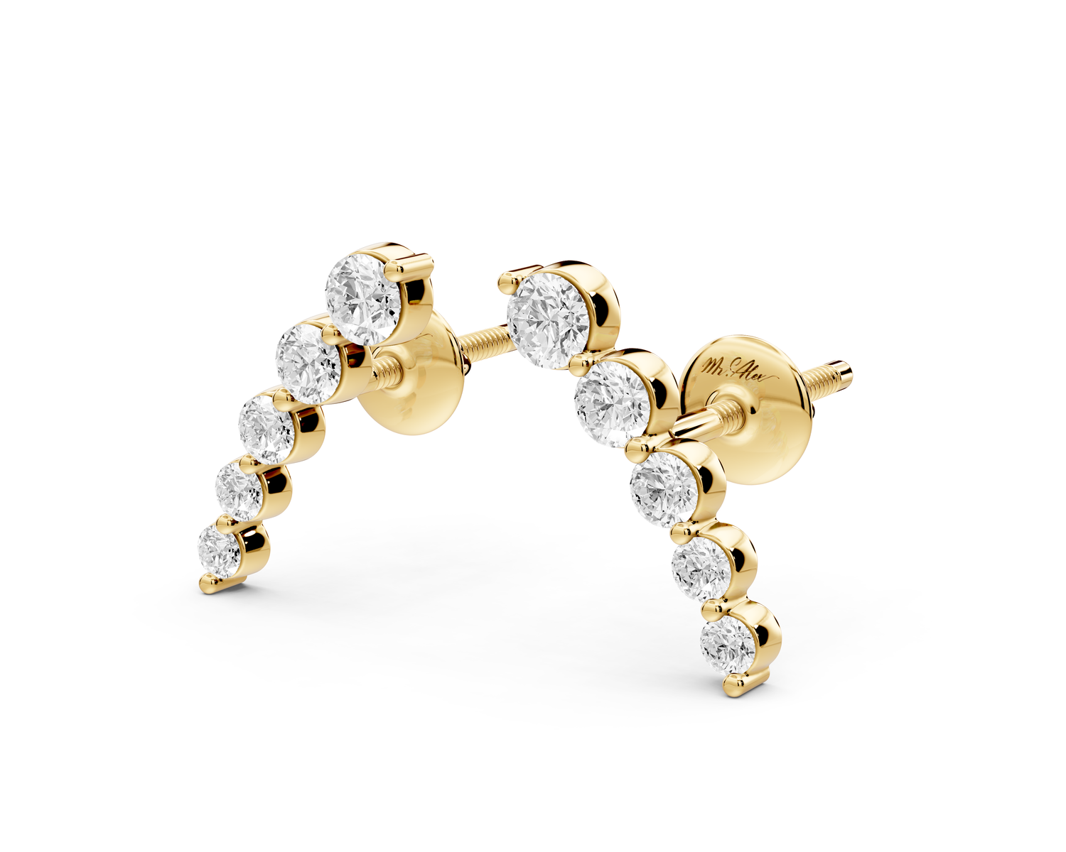Daphne Earrings Yellow Gold