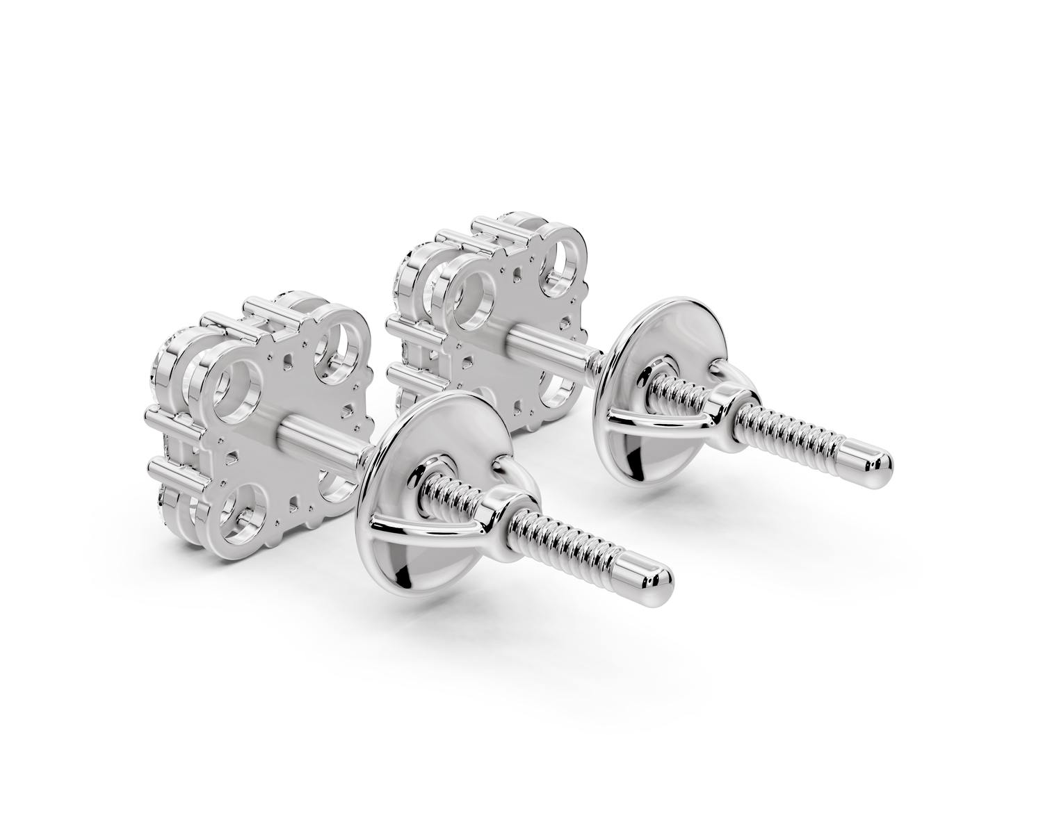 Jade Earrings White Gold