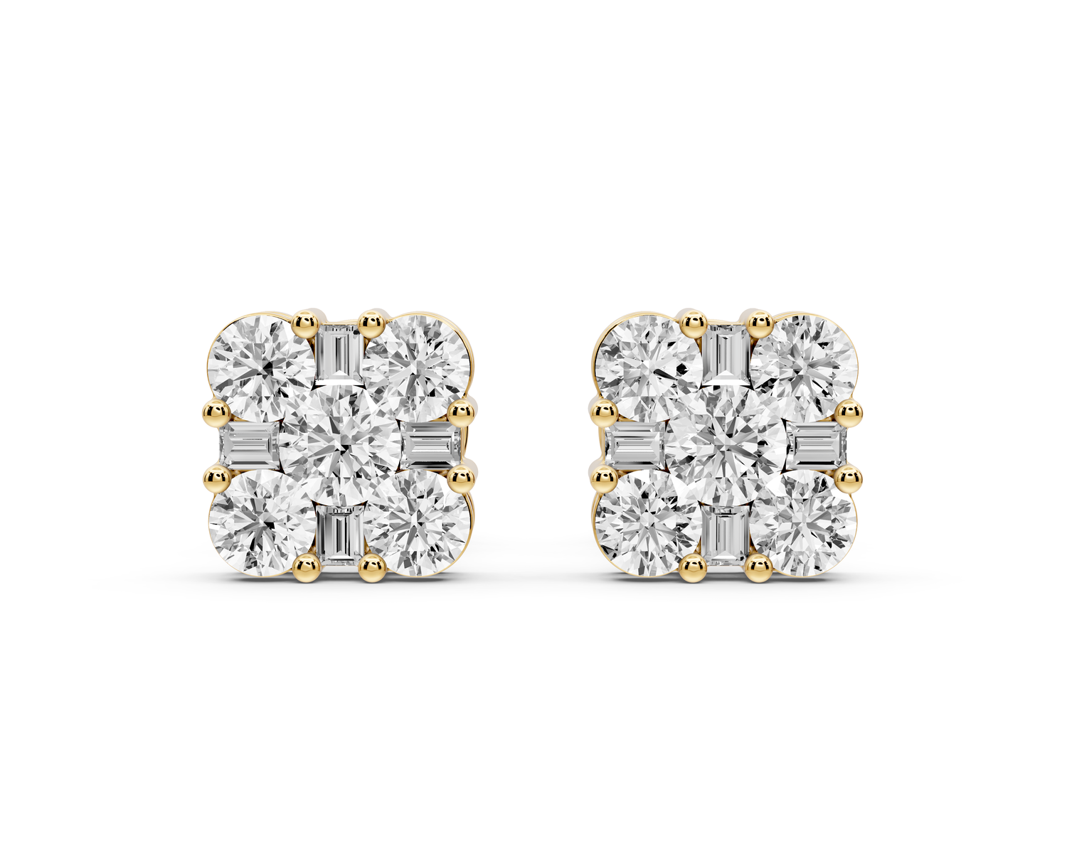 Jade Earrings Yellow Gold
