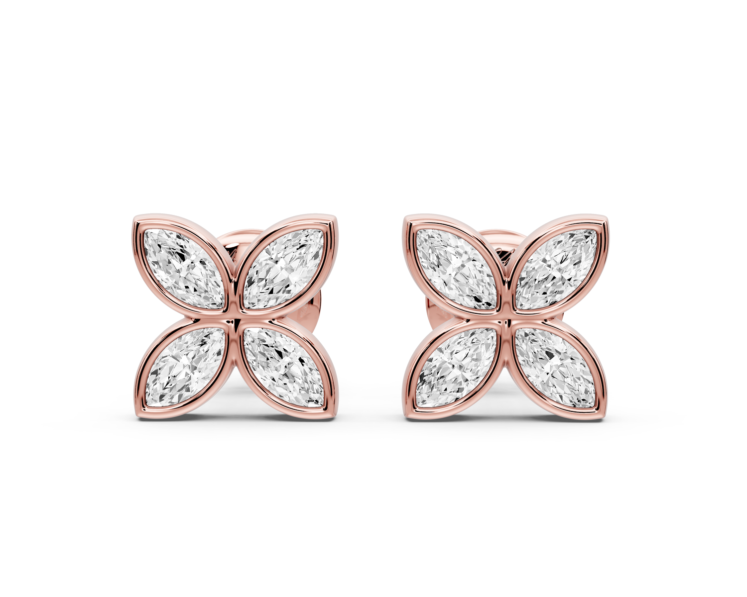 Elle Earrings Rose Gold