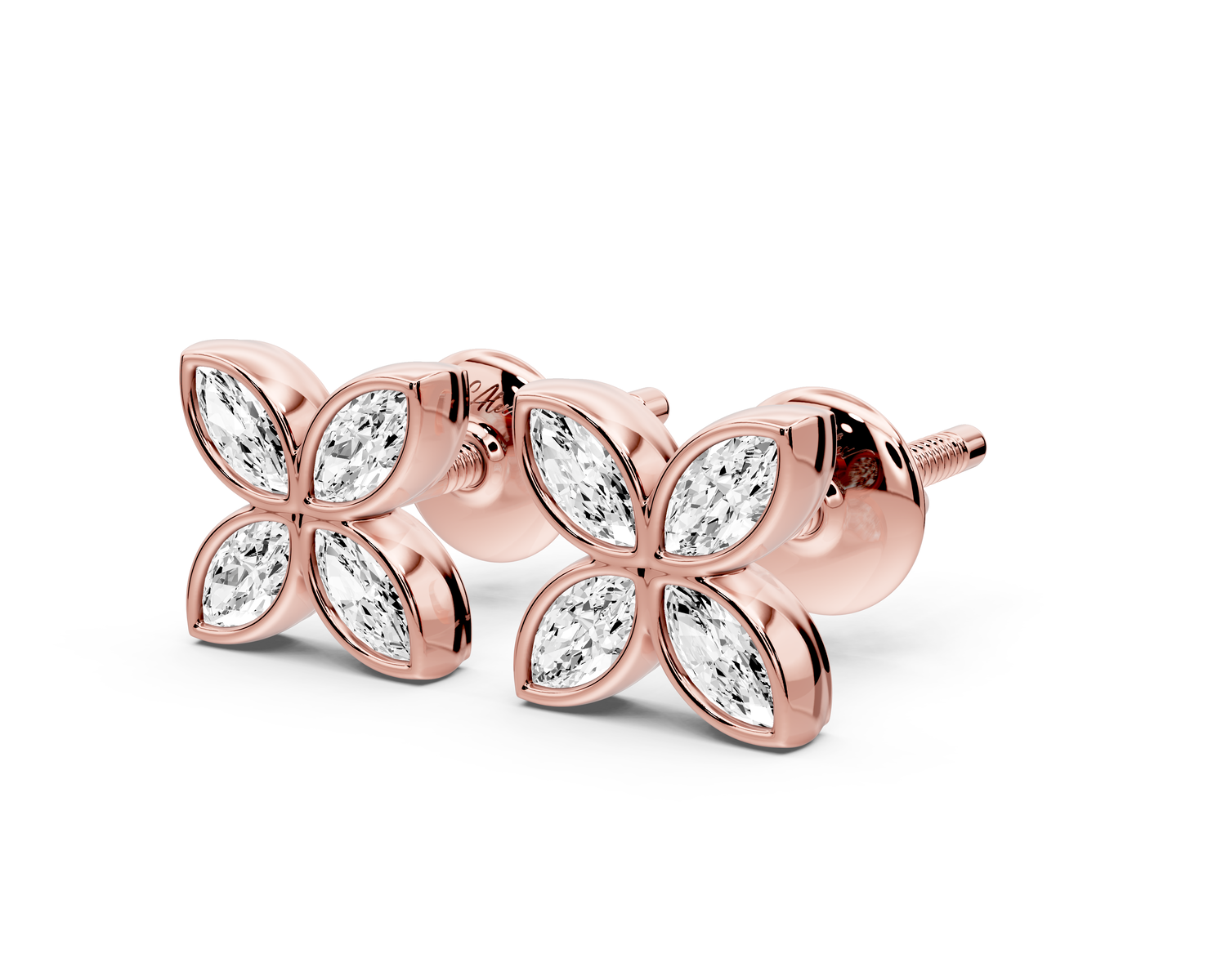 Elle Earrings Rose Gold