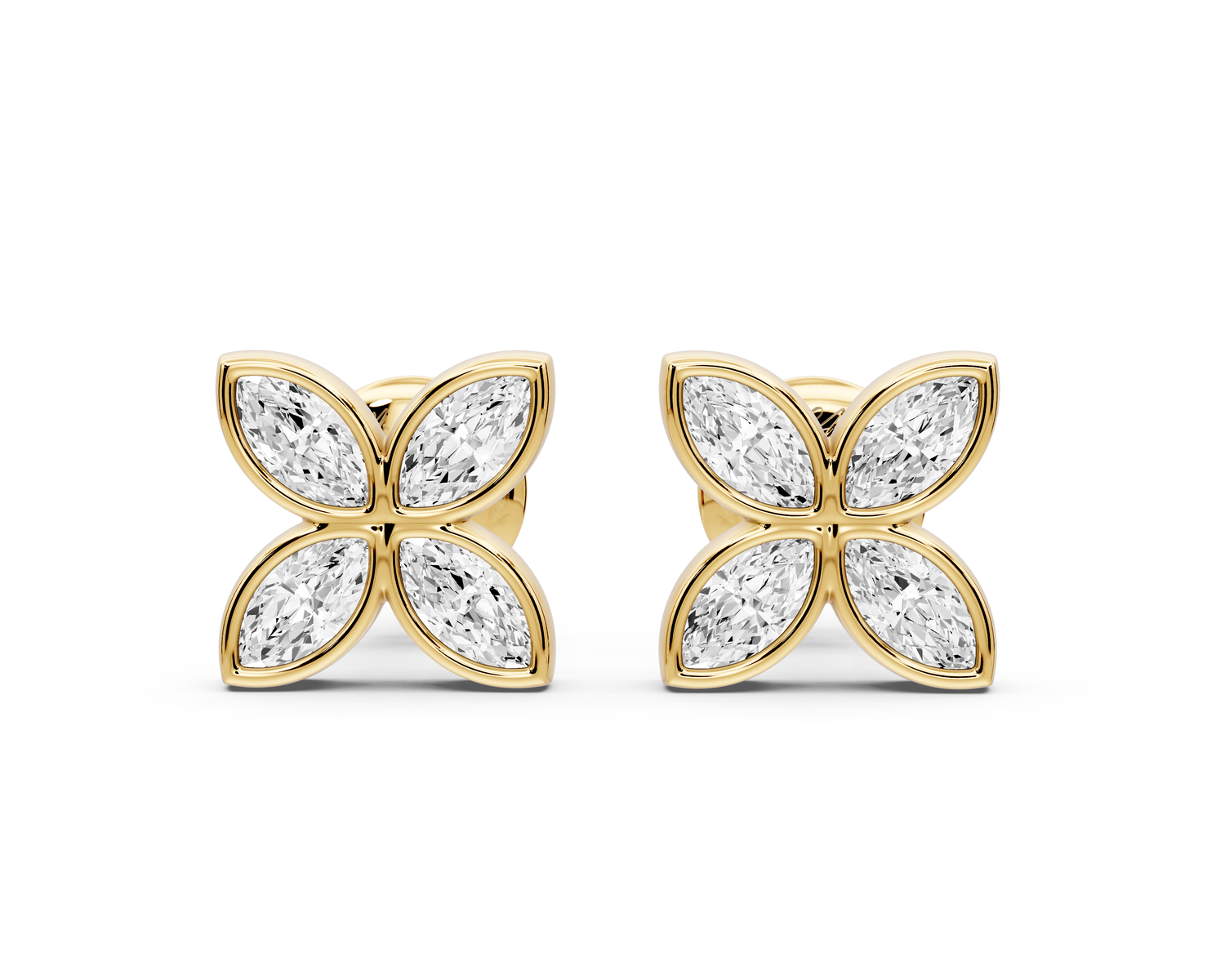 Elle Earrings Yellow Gold