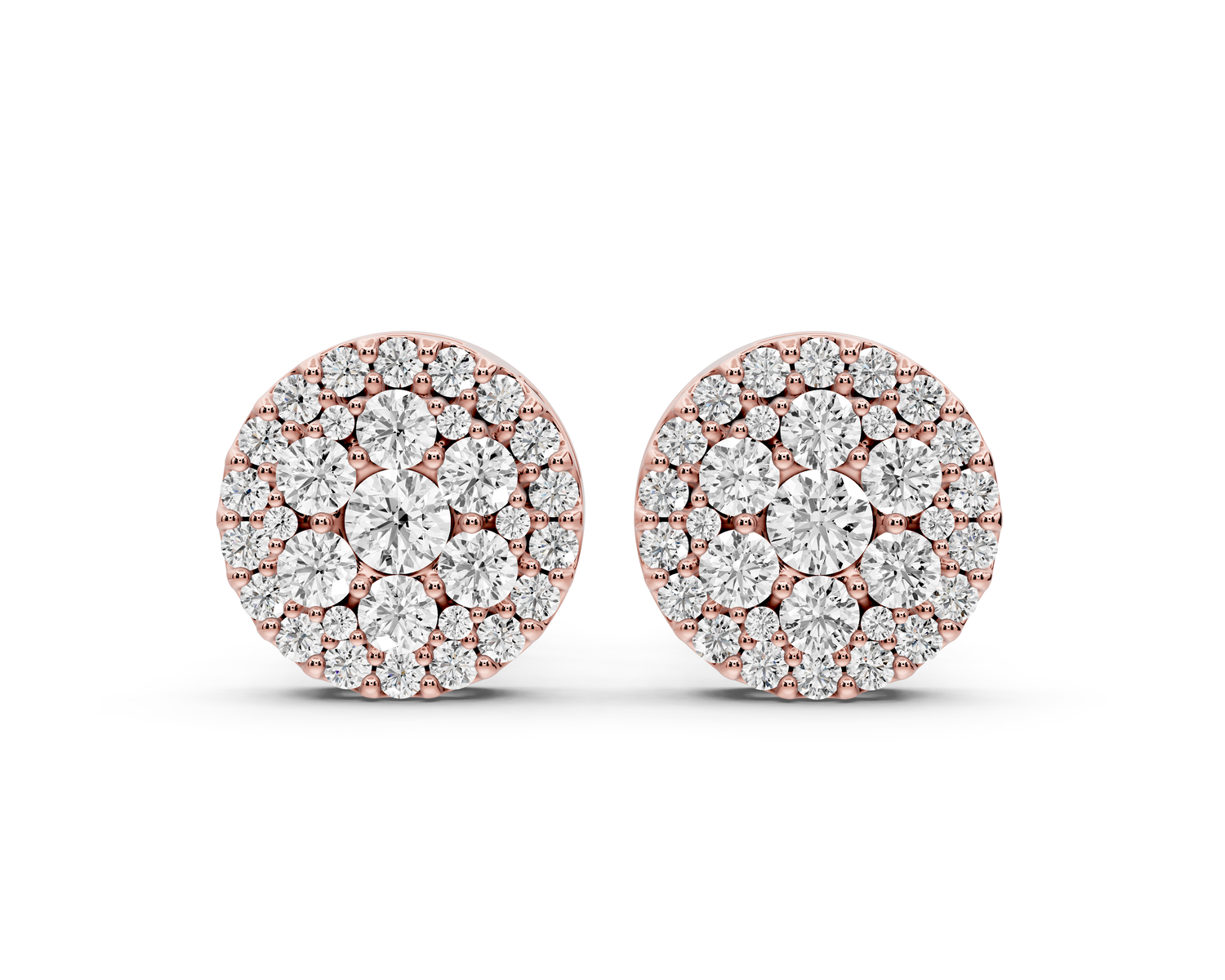 June Earrings Rose Gold