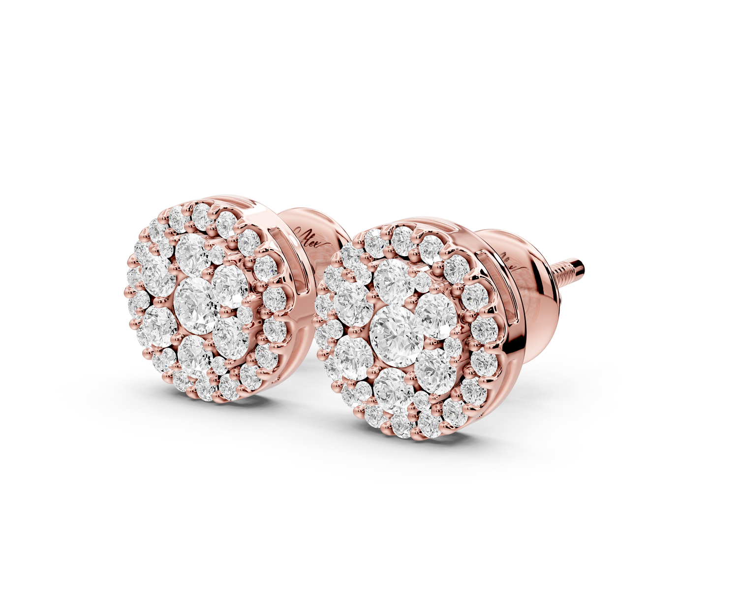 June Earrings Rose Gold
