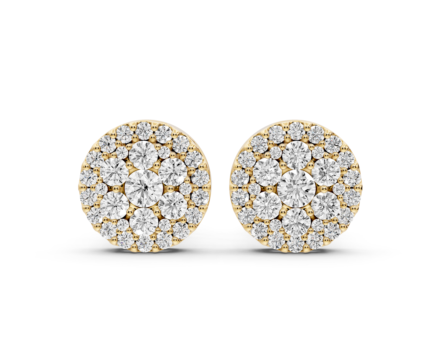 June Earrings Yellow Gold