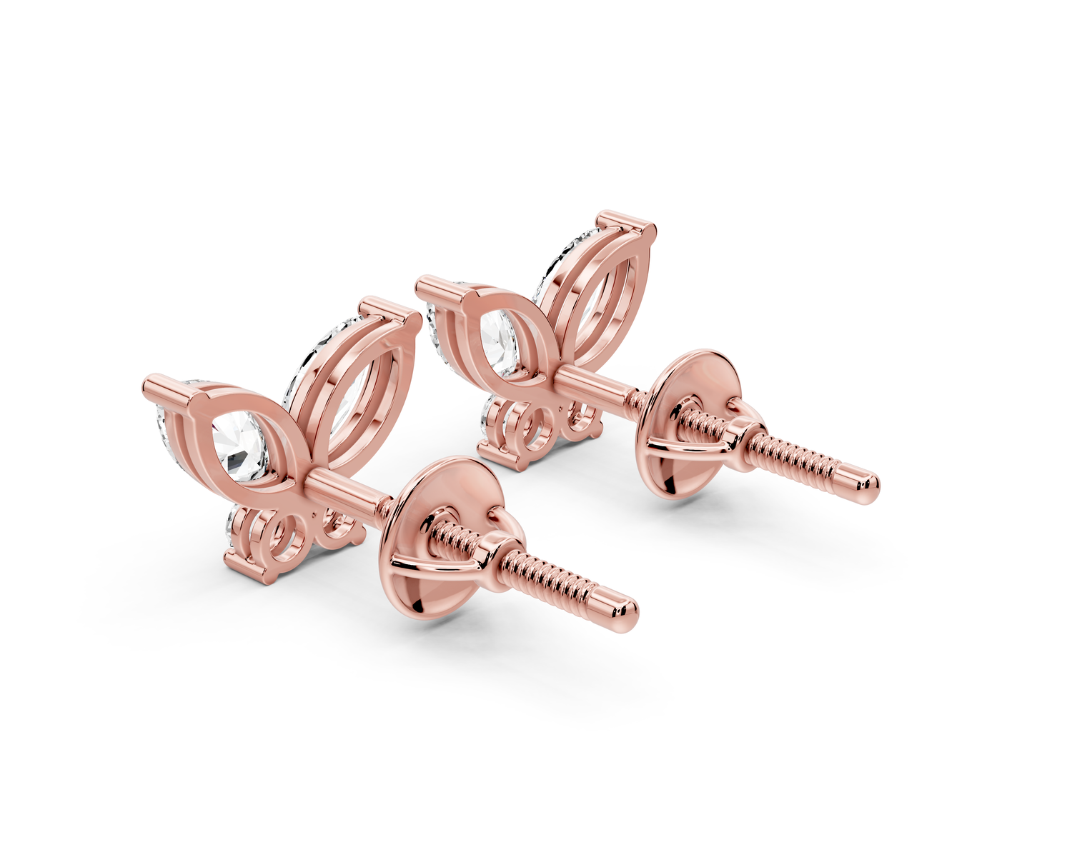 Paige Earrings Rose Gold