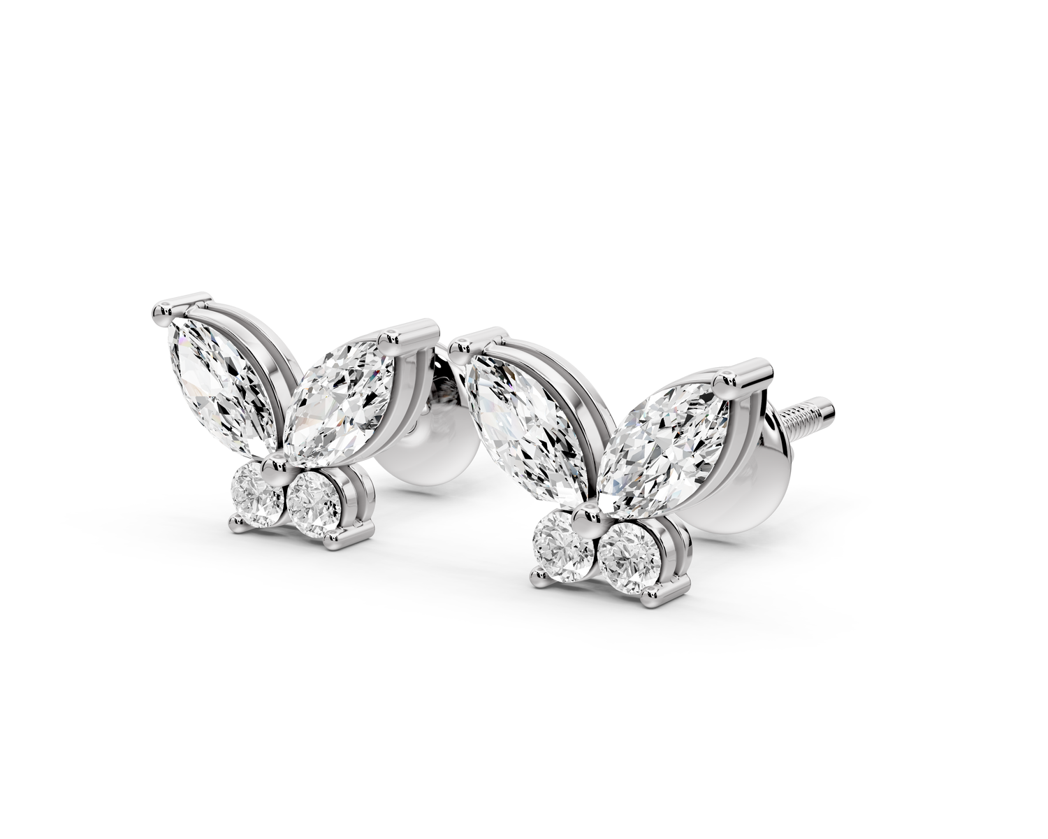Paige Earrings White Gold