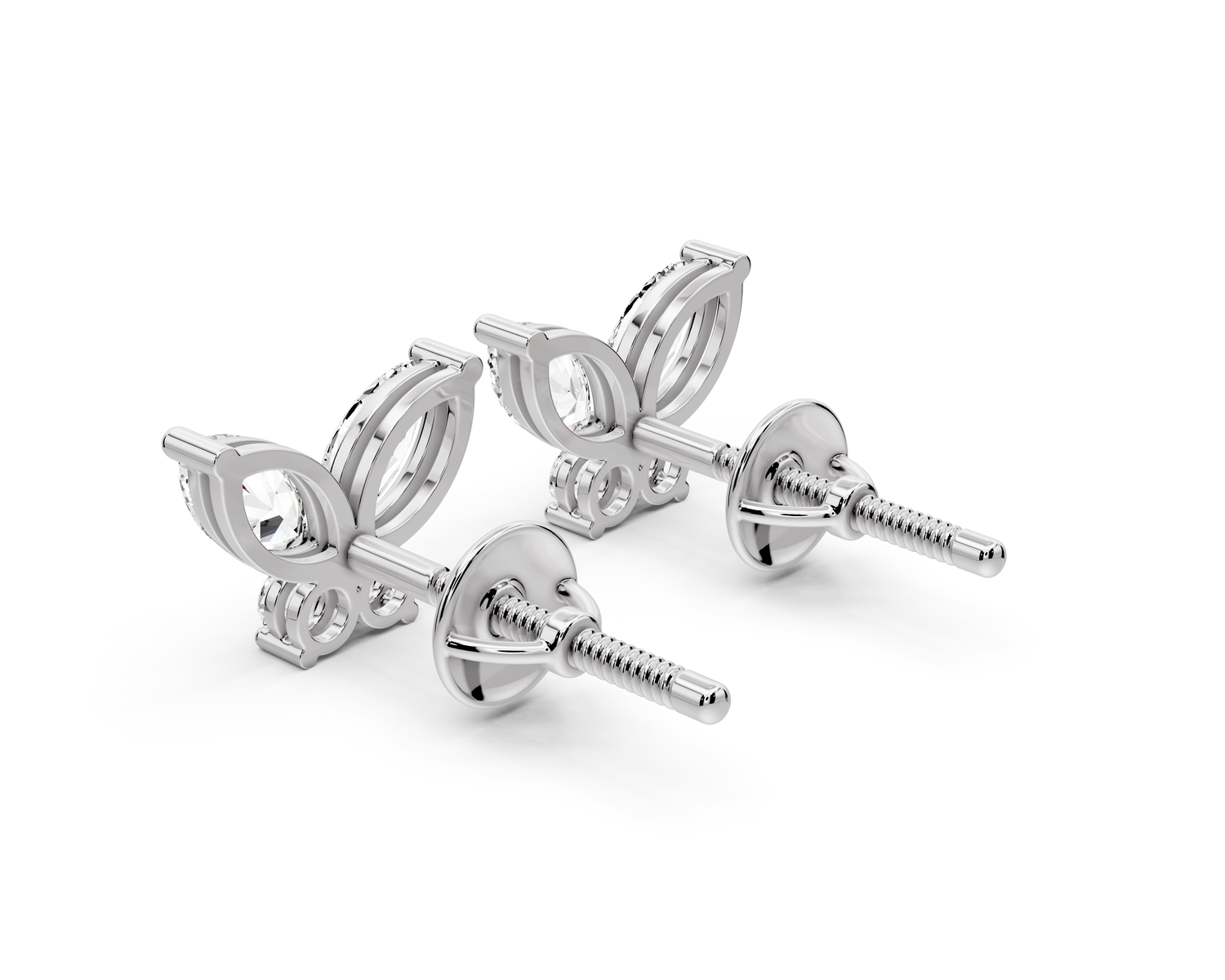 Paige Earrings White Gold