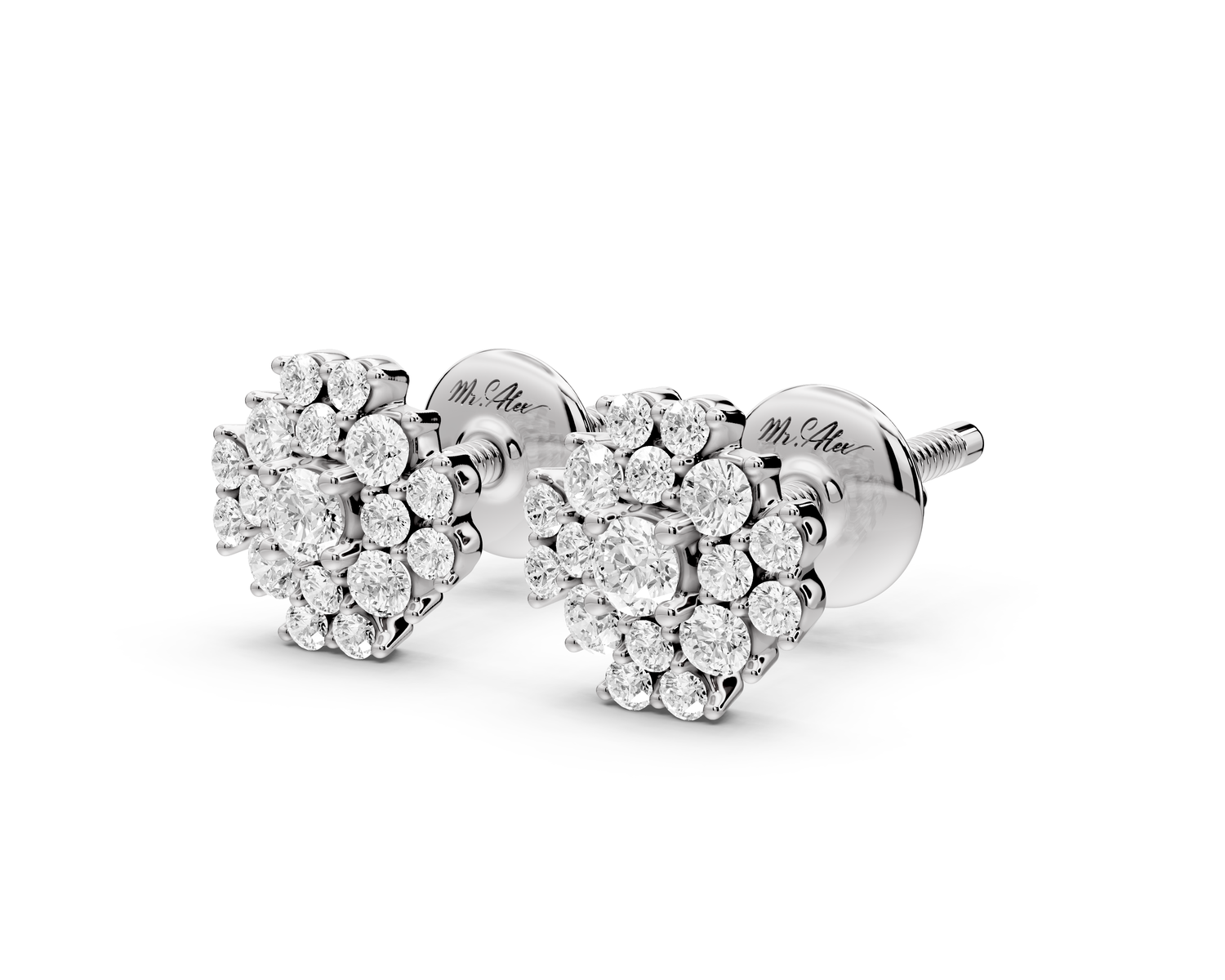 Skye Earrings White Gold