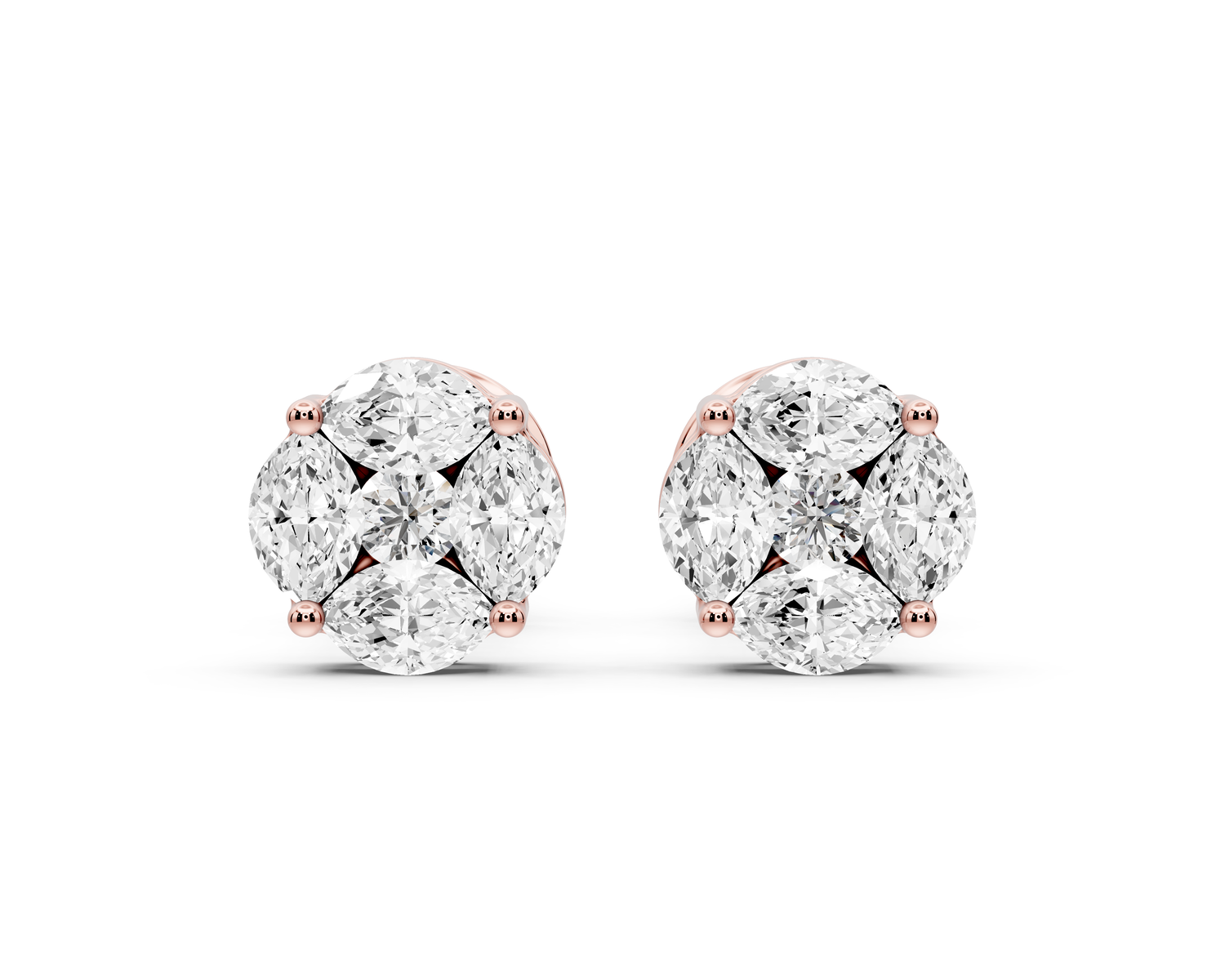 Brooke Earrings Rose Gold