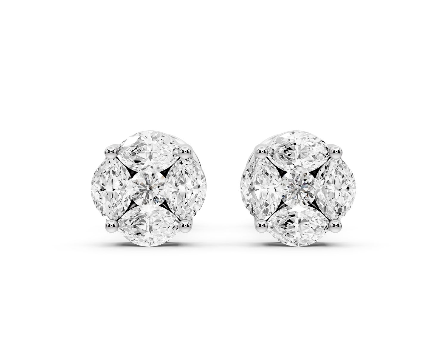 Brooke Earrings White Gold