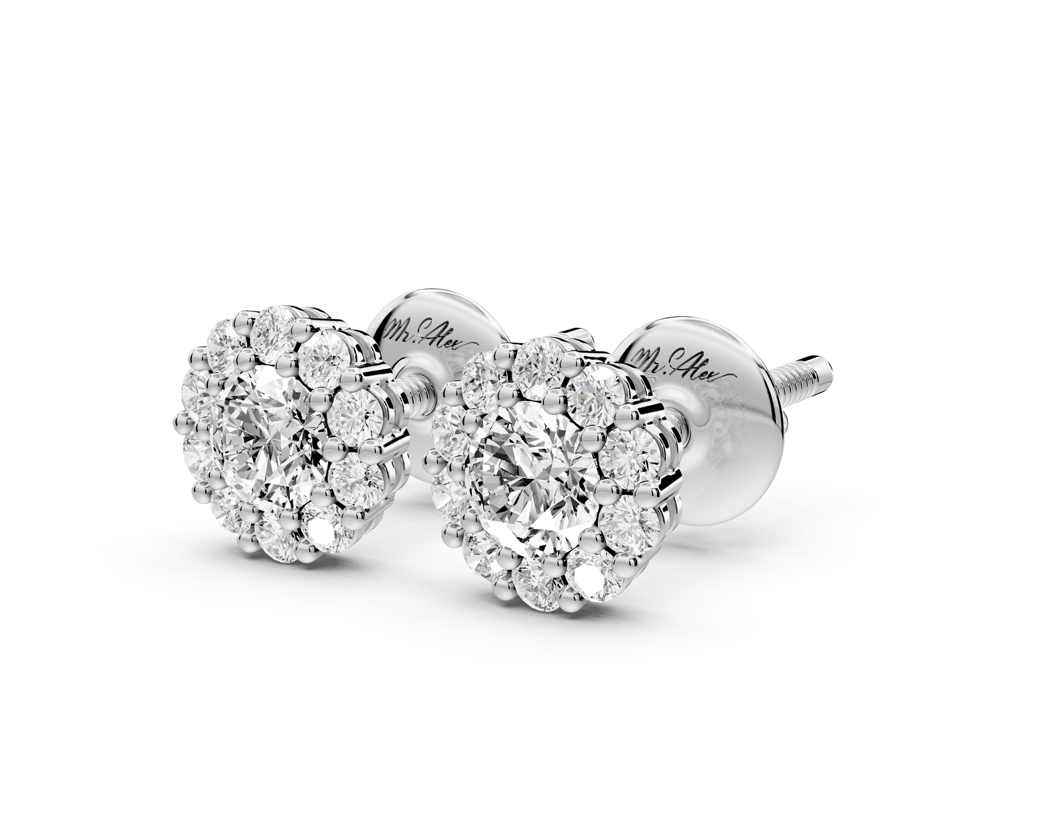 Tess Earrings White Gold