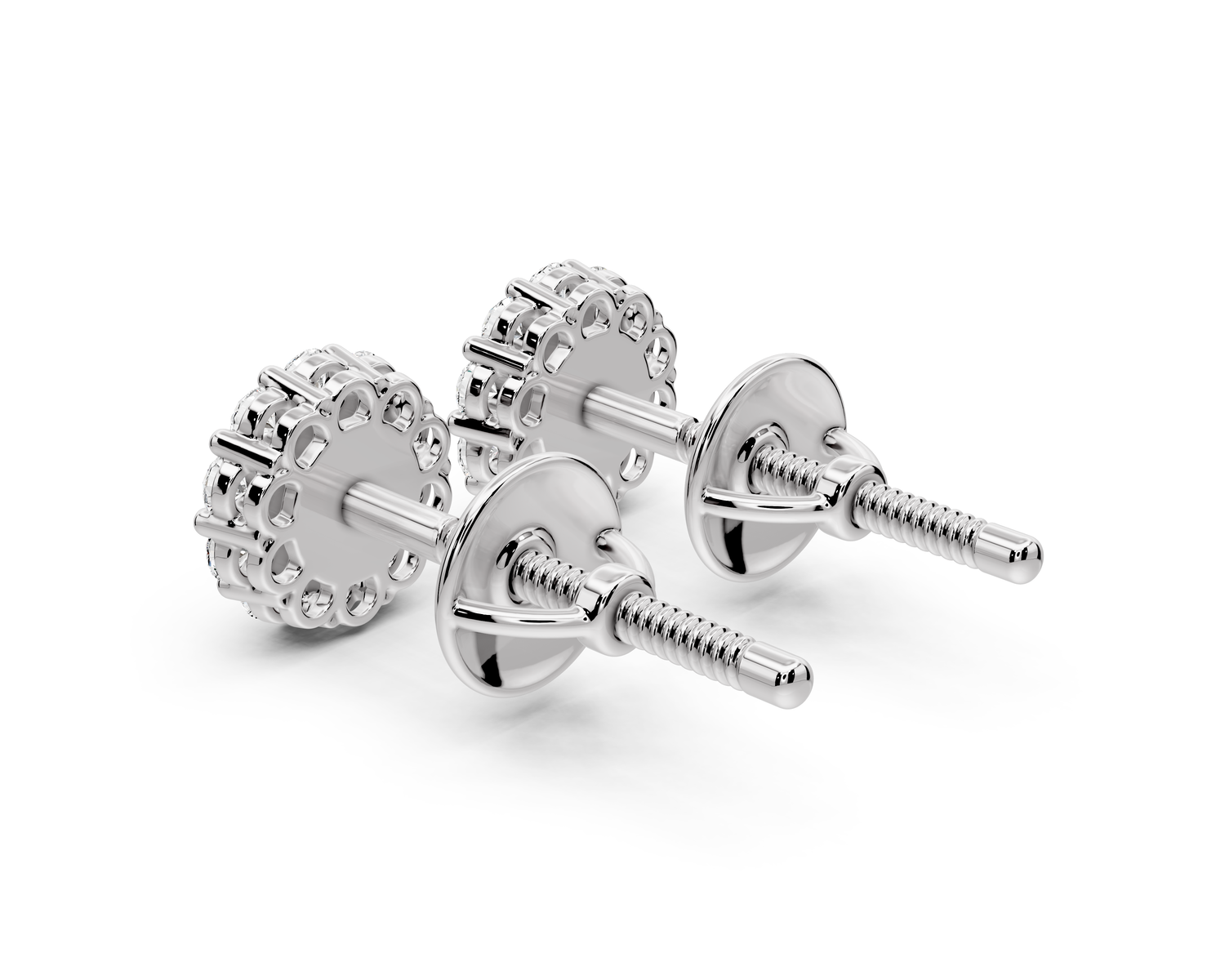 Tess Earrings White Gold