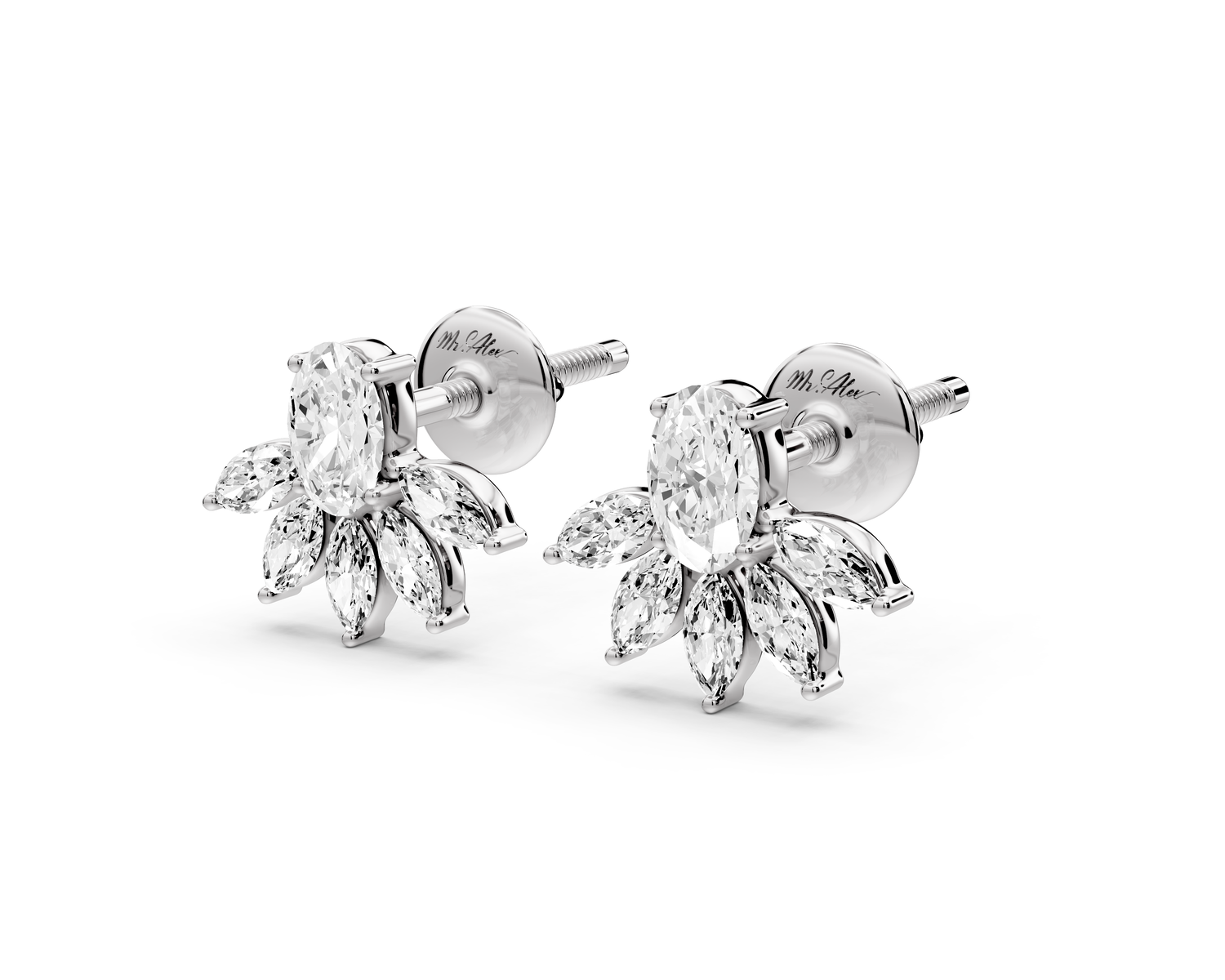 Lexi Earrings White Gold