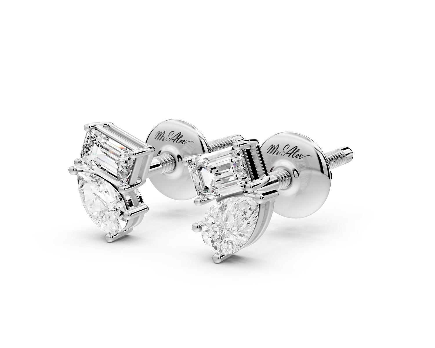 Gia Earrings White Gold