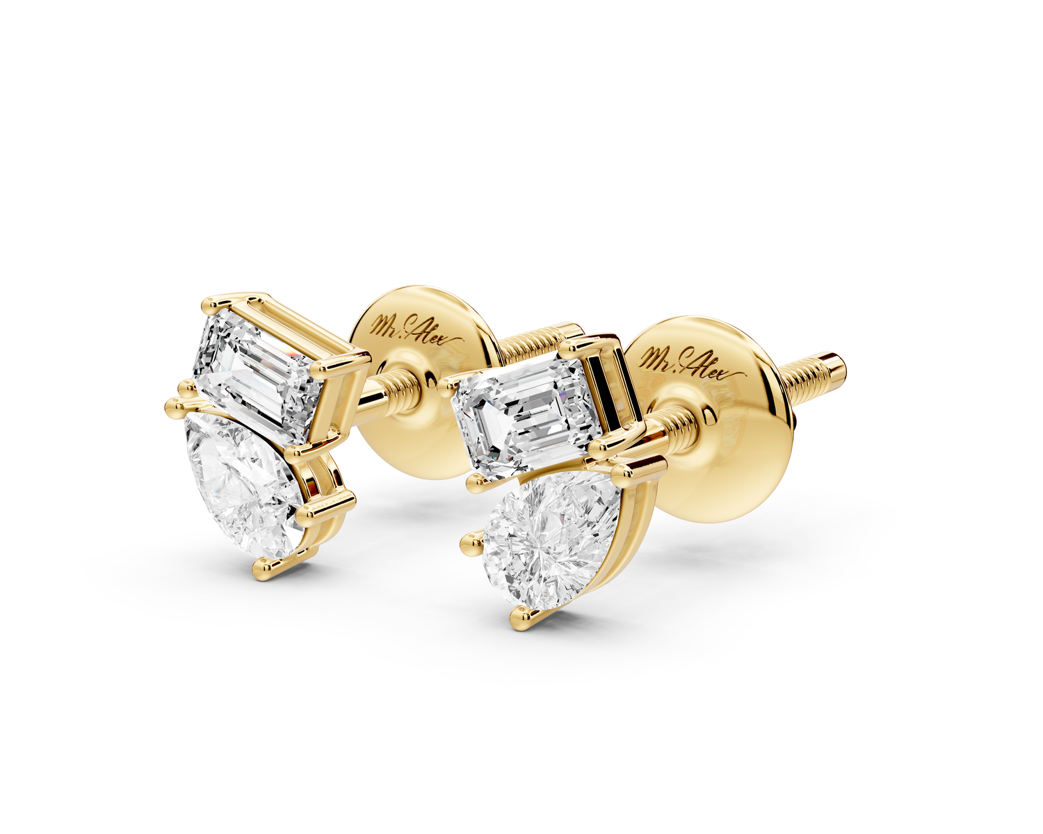 Gia Earrings Yellow Gold