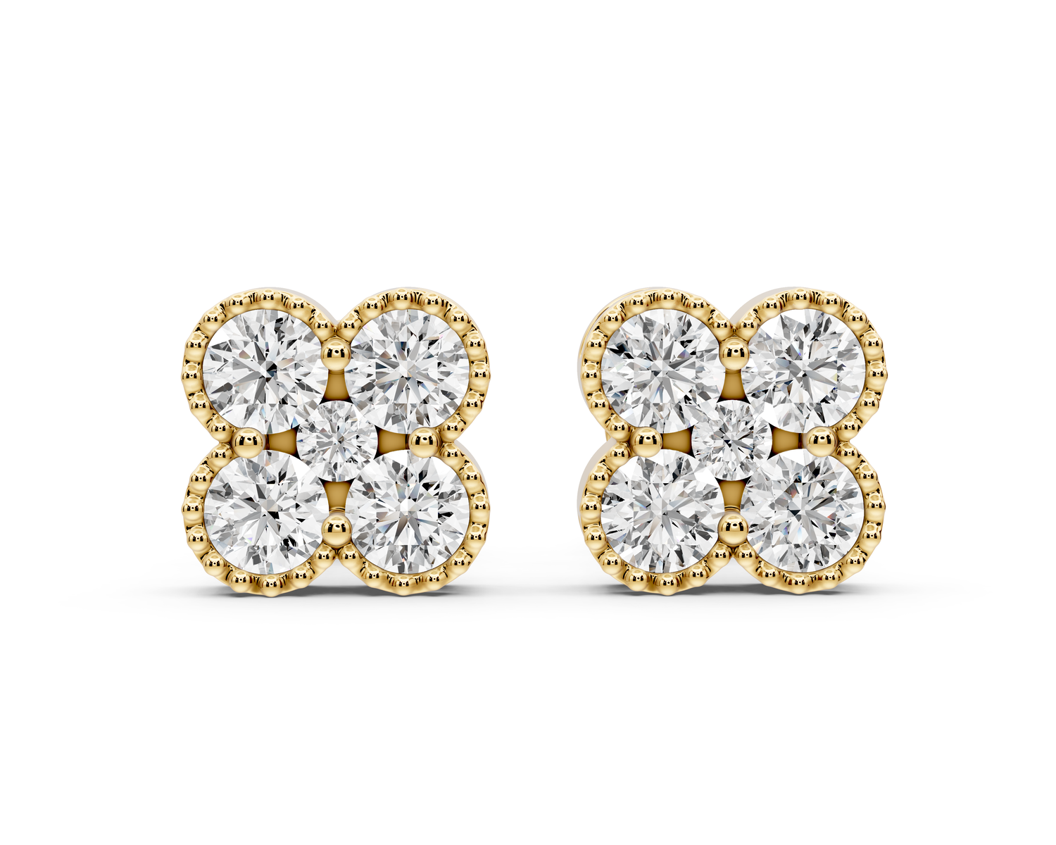 Mia Earrings Yellow Gold