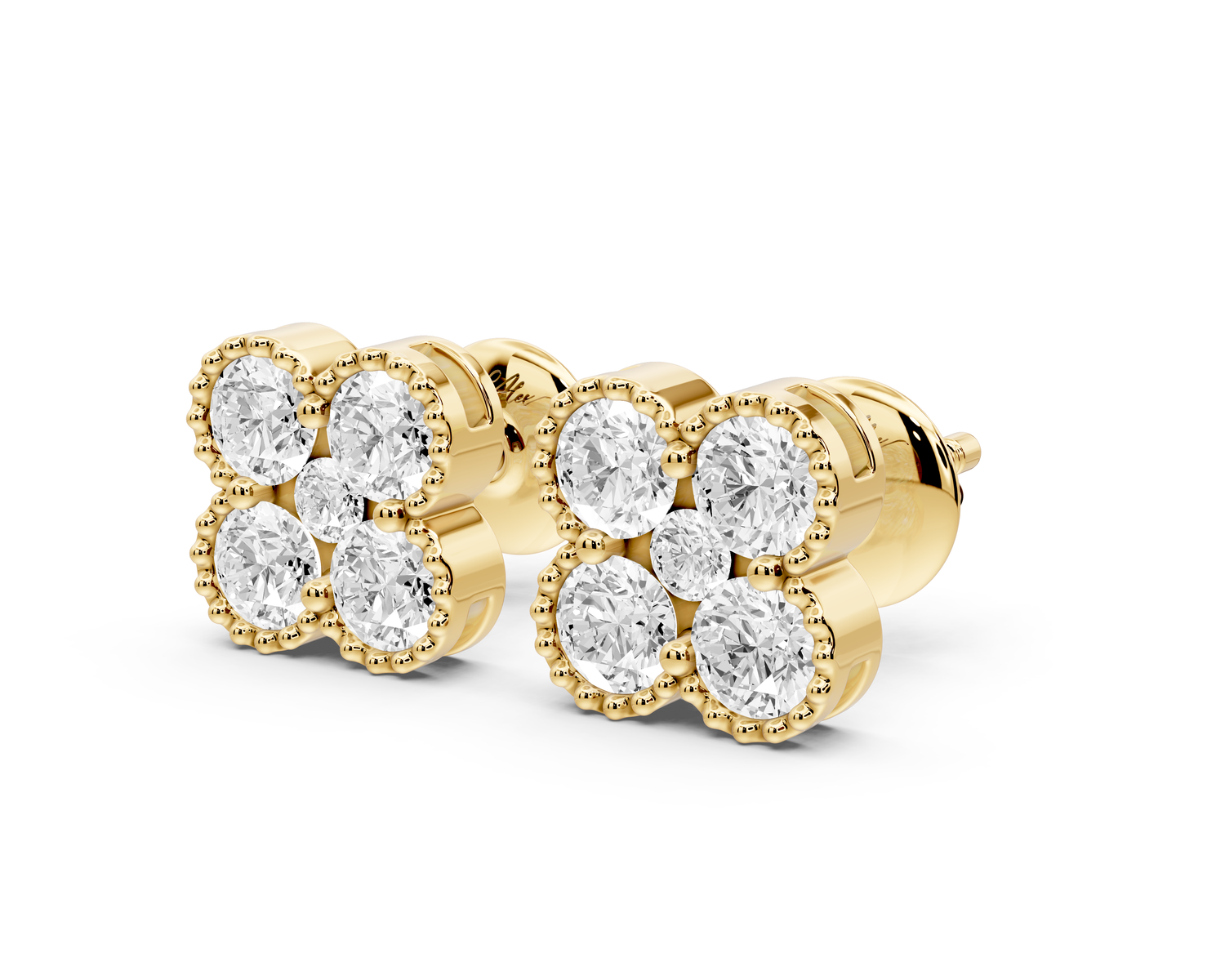 Mia Earrings Yellow Gold