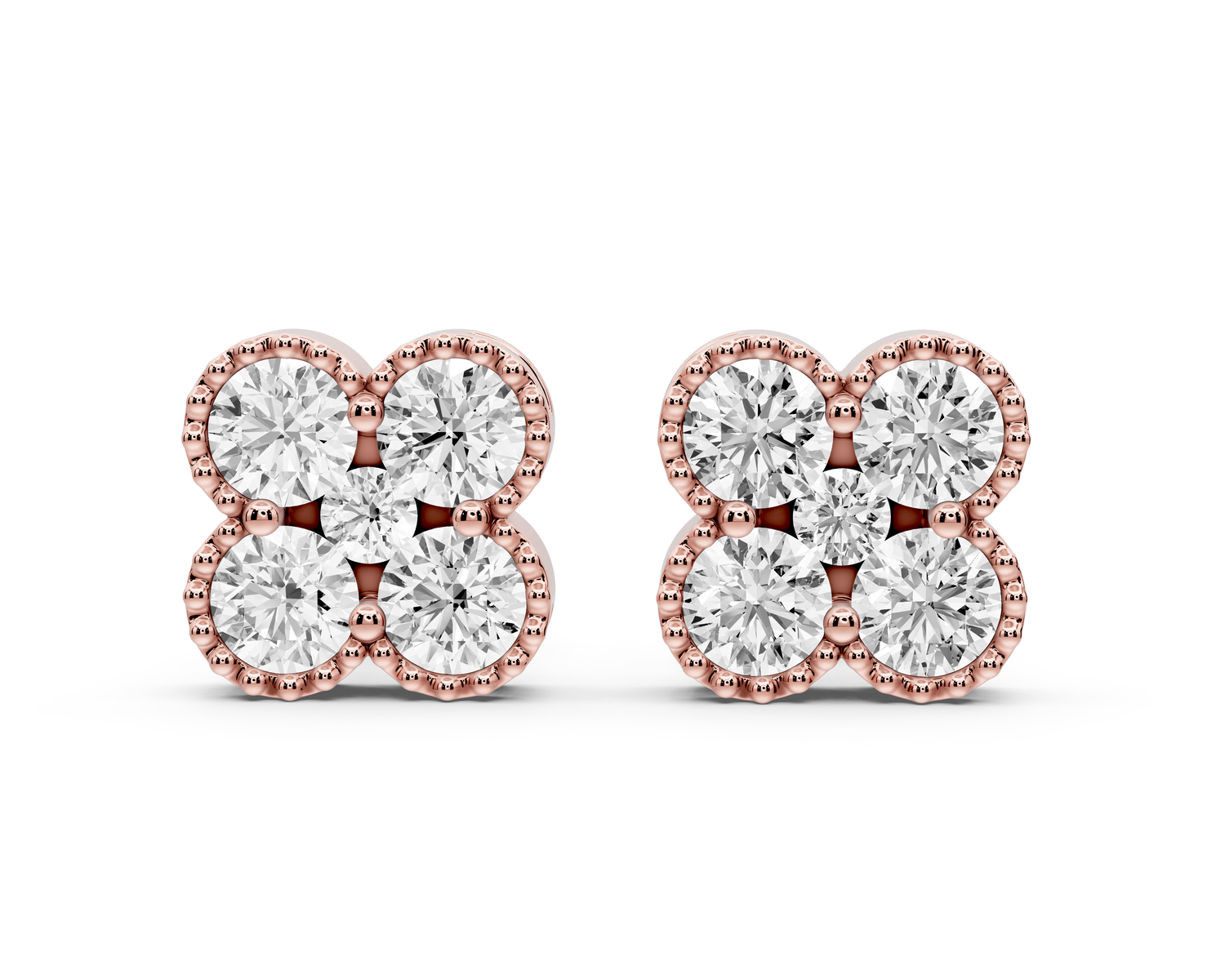 Zoe Earrings Rose Gold