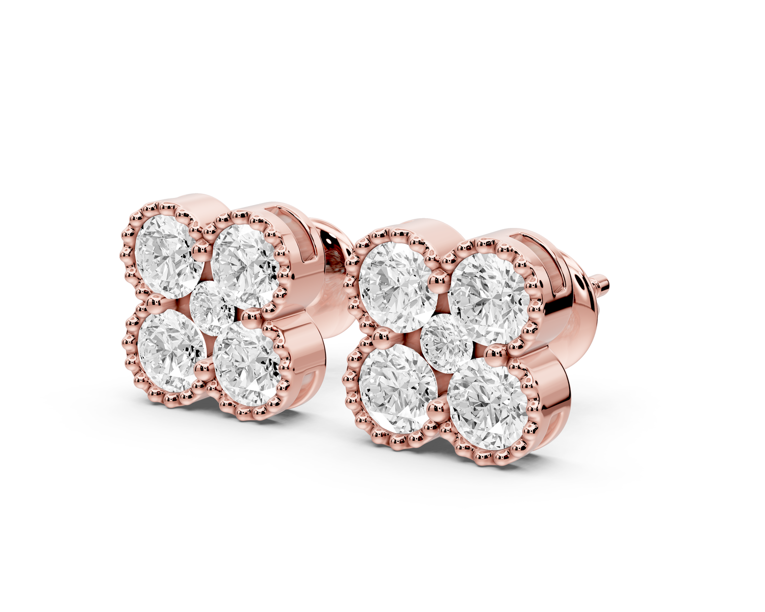 Zoe Earrings Rose Gold