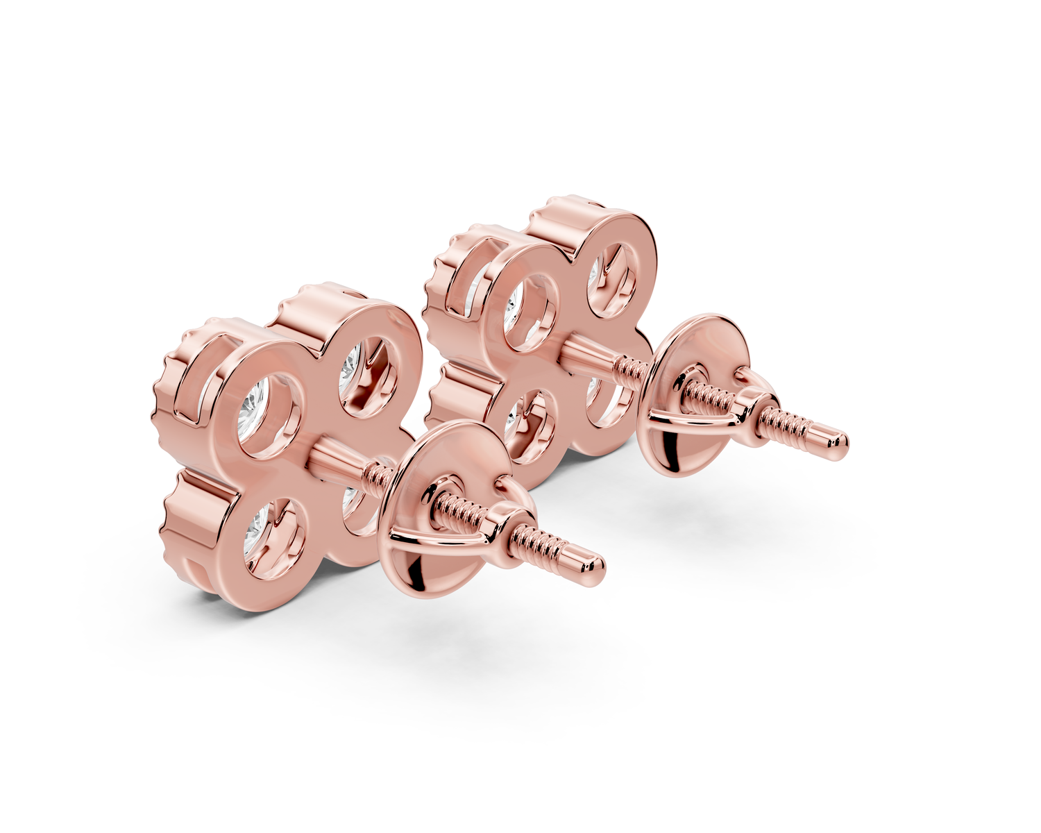 Zoe Earrings Rose Gold