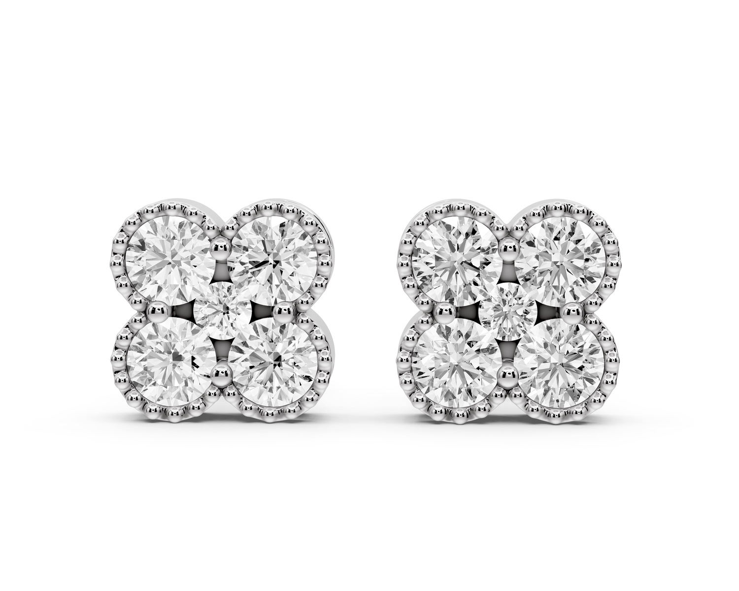 Zoe Earrings White Gold