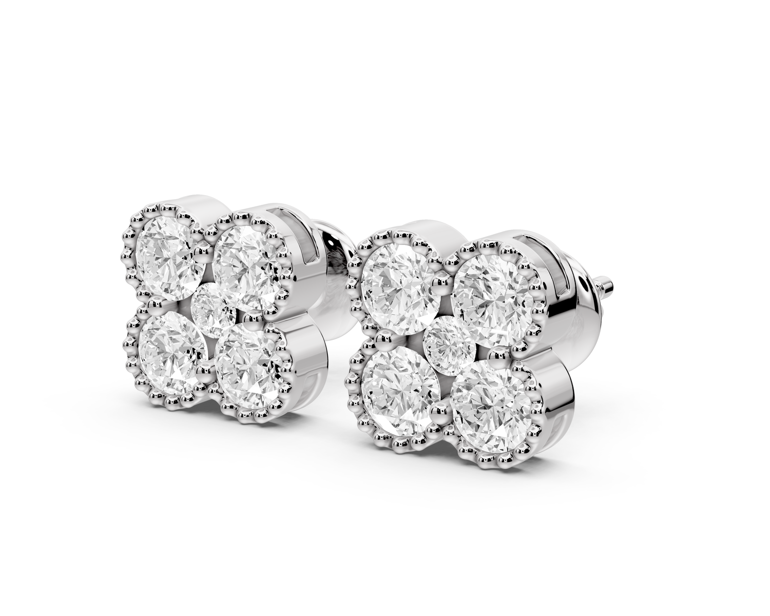 Zoe Earrings White Gold