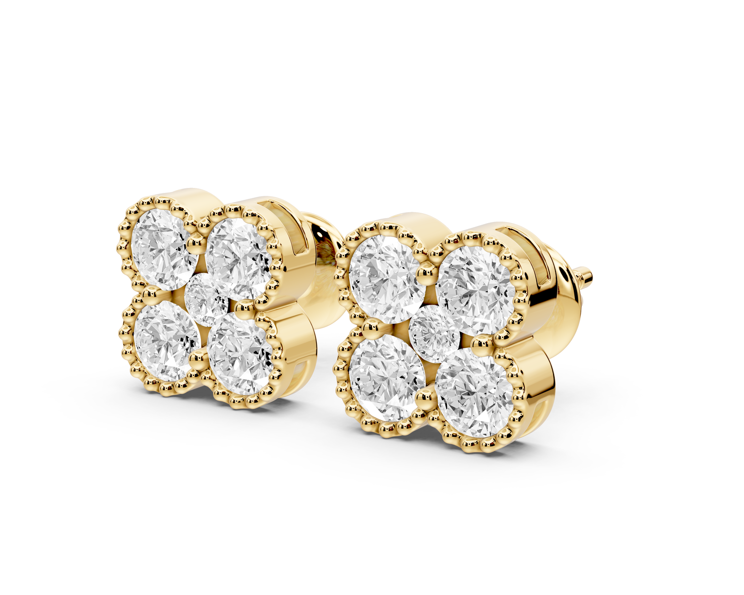 Zoe Earrings Yellow Gold