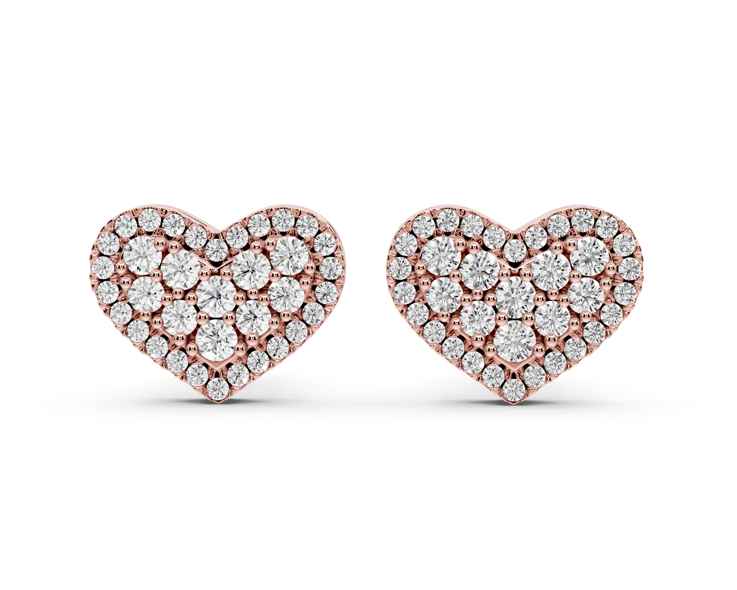 Ruby Earrings Rose Gold