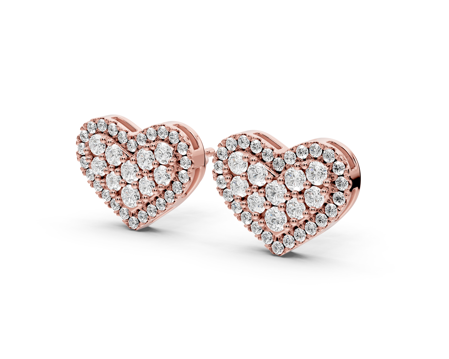 Ruby Earrings Rose Gold