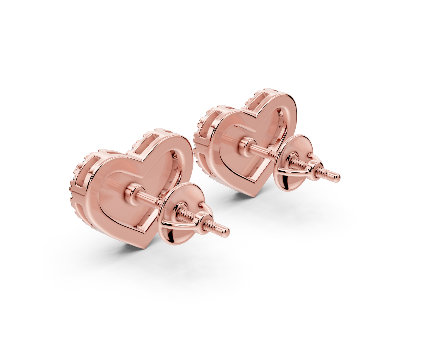 Ruby Earrings Rose Gold