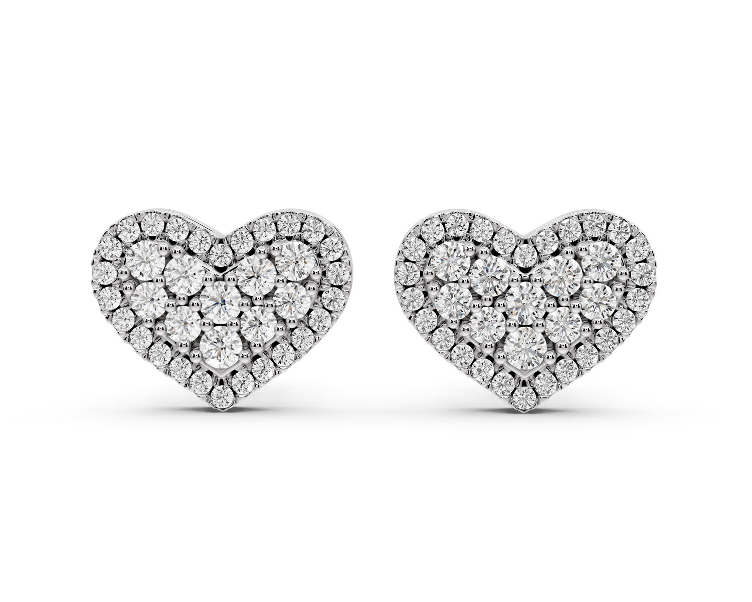 Ruby Earrings White Gold