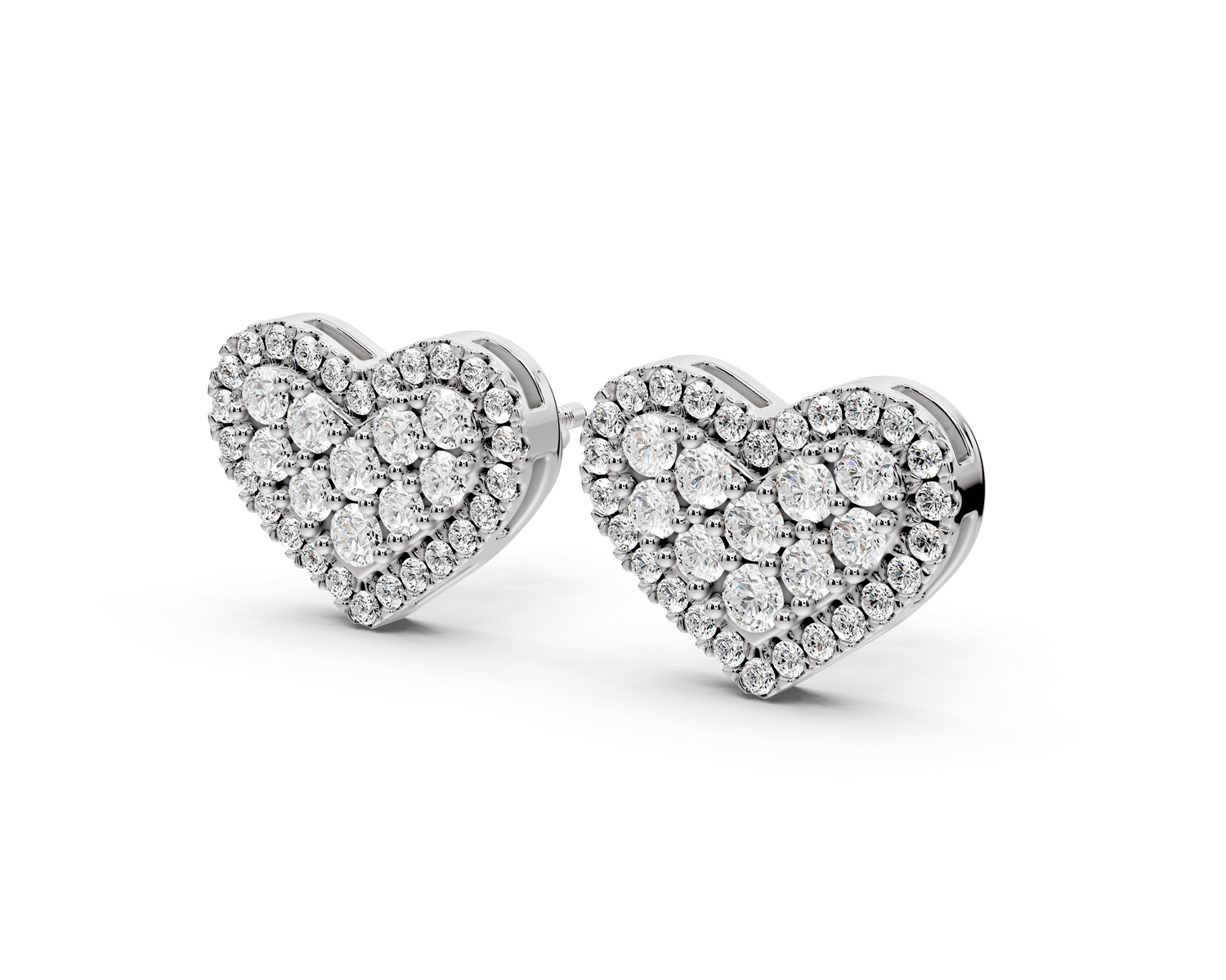 Ruby Earrings White Gold