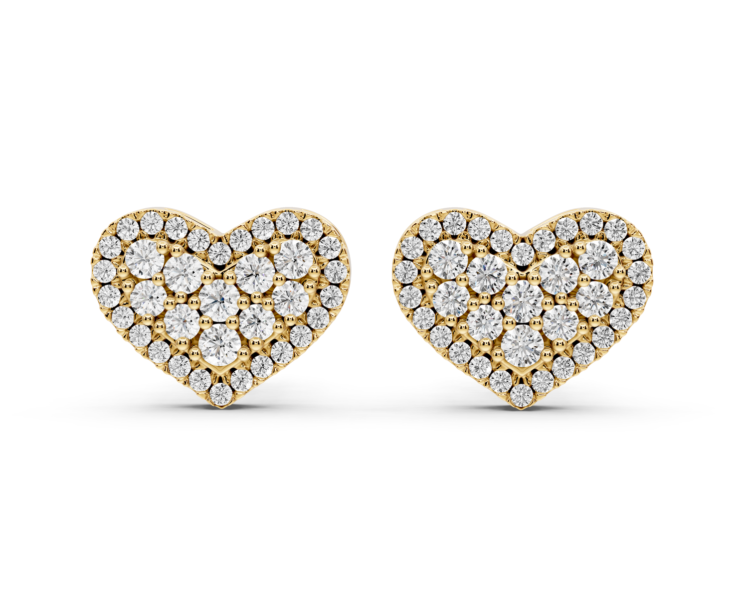 Ruby Earrings Yellow Gold