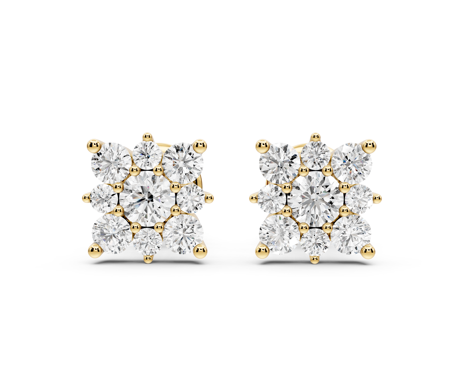 Lily Earrings Yellow Gold