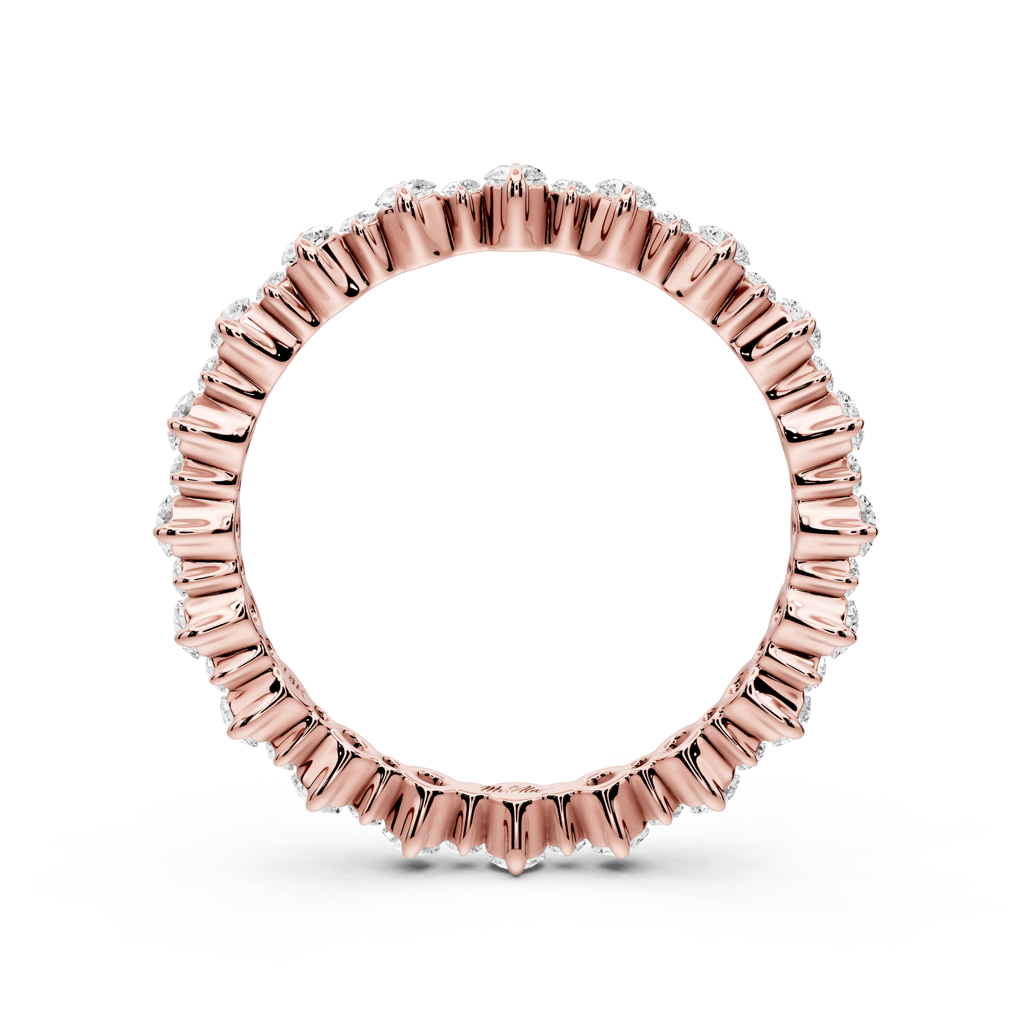 Amara - 0.68ct 18k rose gold Graduated Diamond Eternity Band Ring - Mr. Alex Jewelry