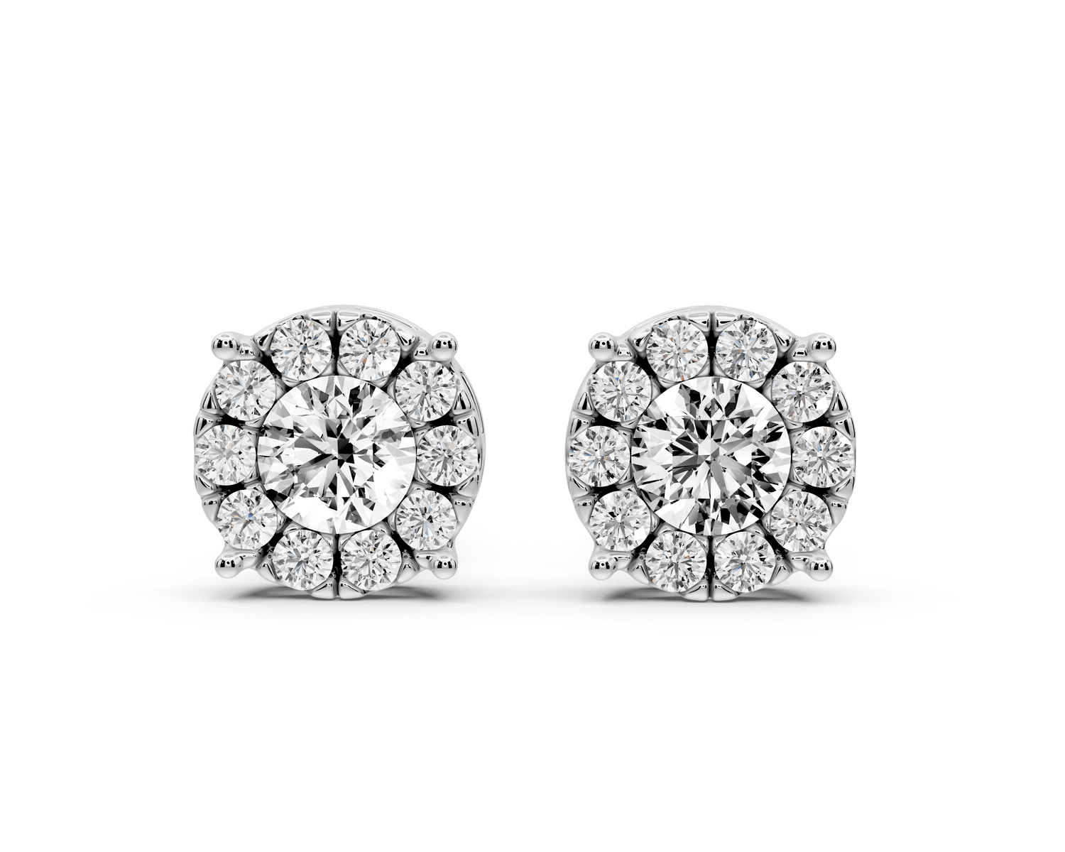 Amber Earrings White Gold - Mr. Alex Jewelry