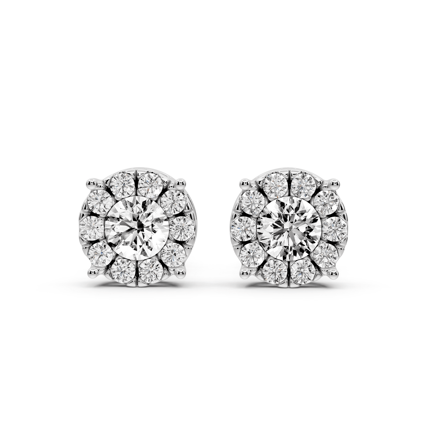 Amber Earrings White Gold - Mr. Alex Jewelry