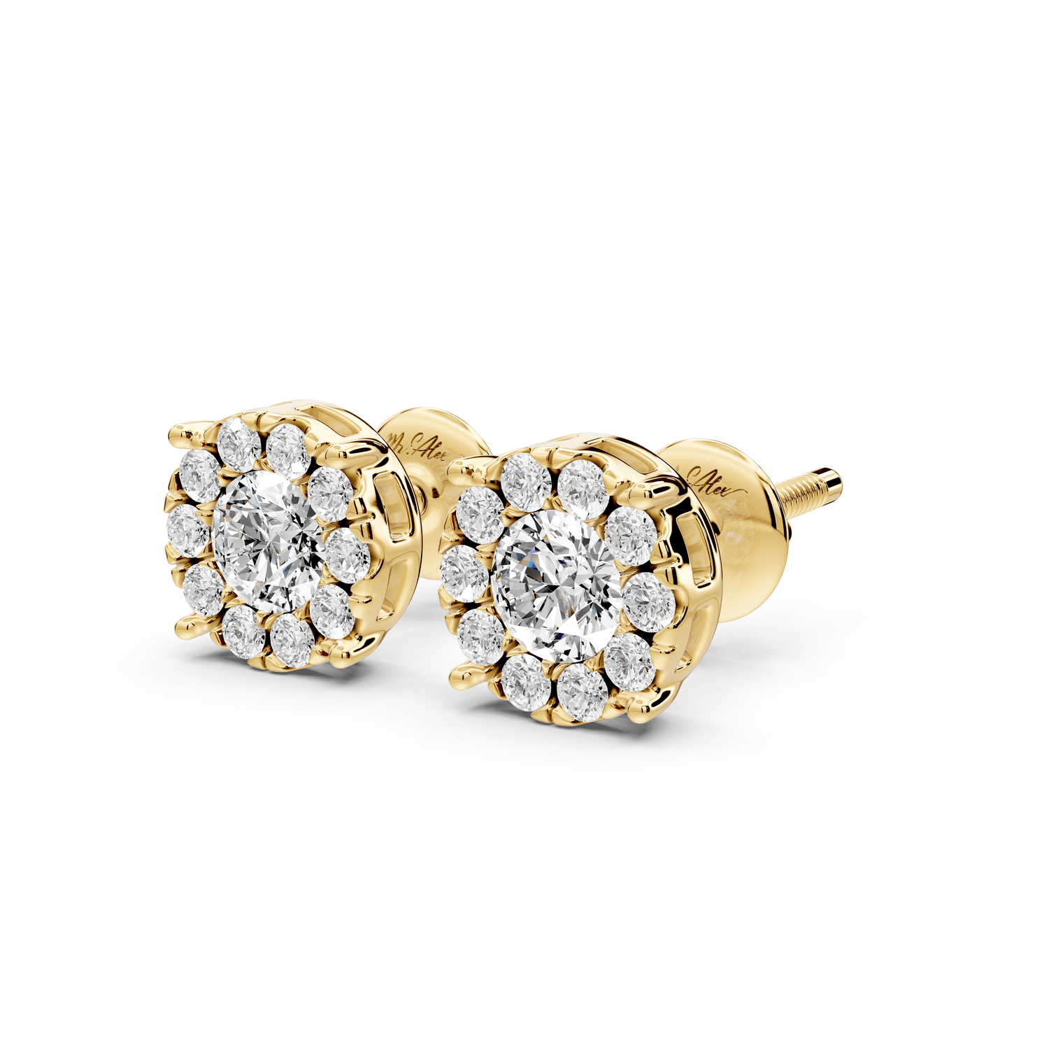 Amber Earrings Yellow Gold - Mr. Alex Jewelry