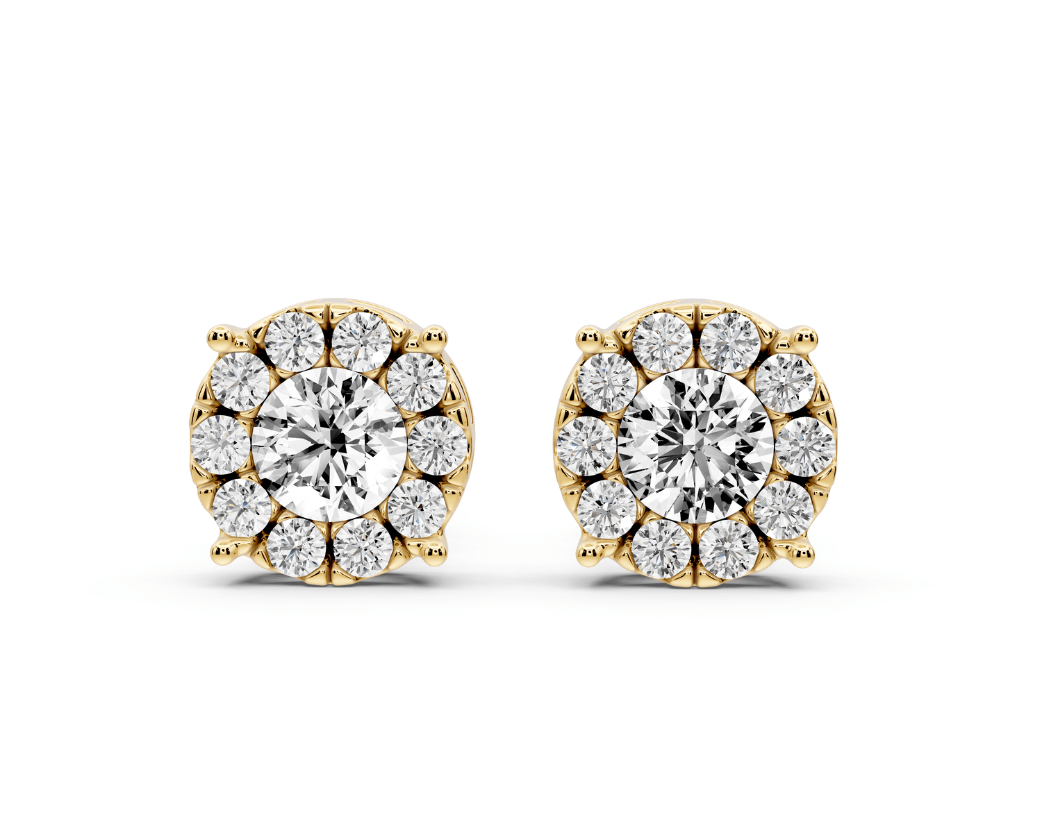 Amber Earrings Yellow Gold - Mr. Alex Jewelry