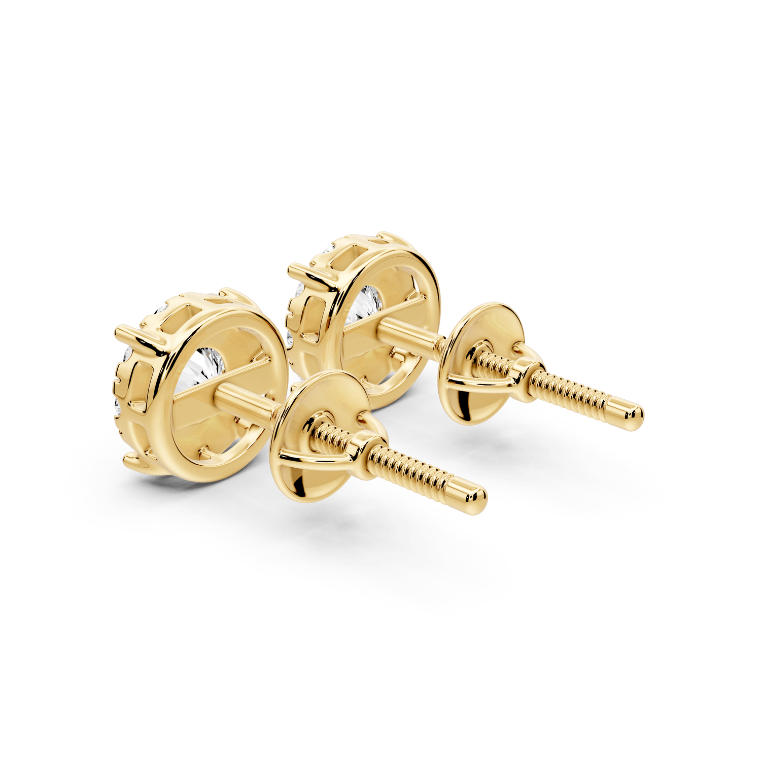 Amber Earrings Yellow Gold - Mr. Alex Jewelry