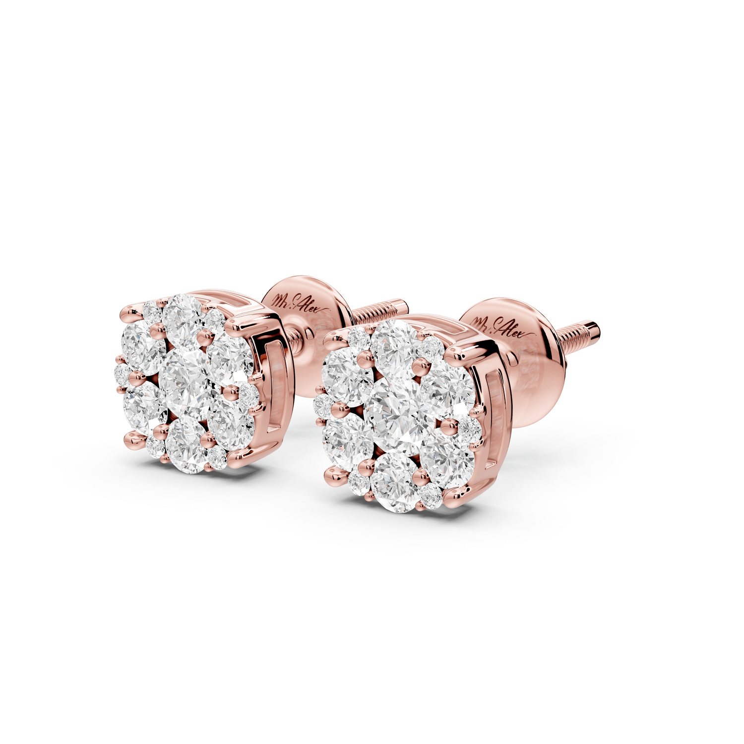 Aria Earrings Rose Gold - Mr. Alex Jewelry