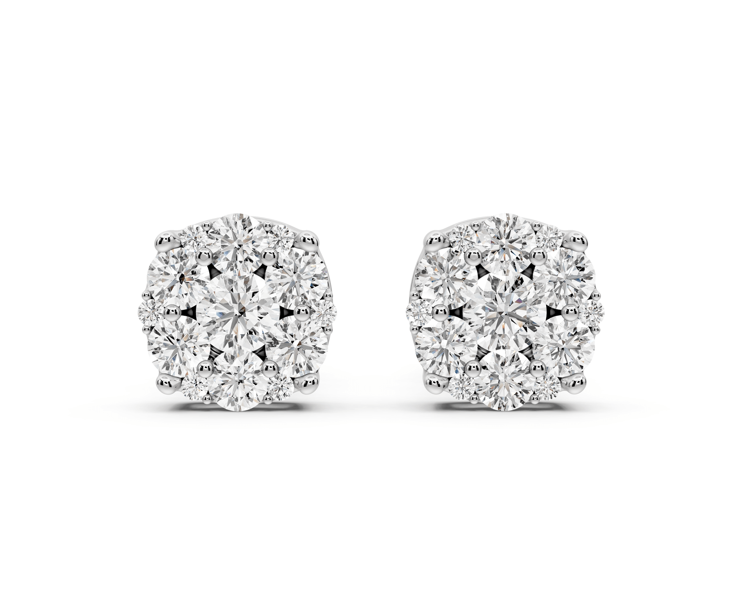 Aria Earrings White Gold - Mr. Alex Jewelry