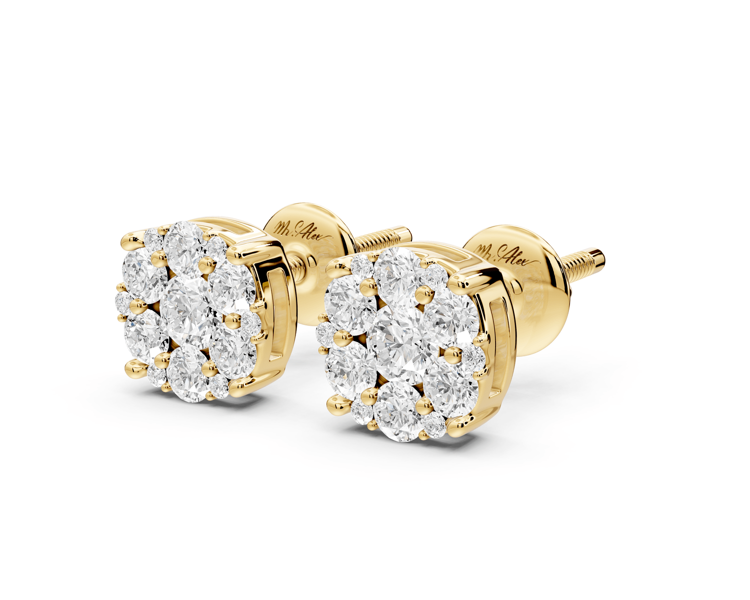 Aria Earrings Yellow Gold - Mr. Alex Jewelry