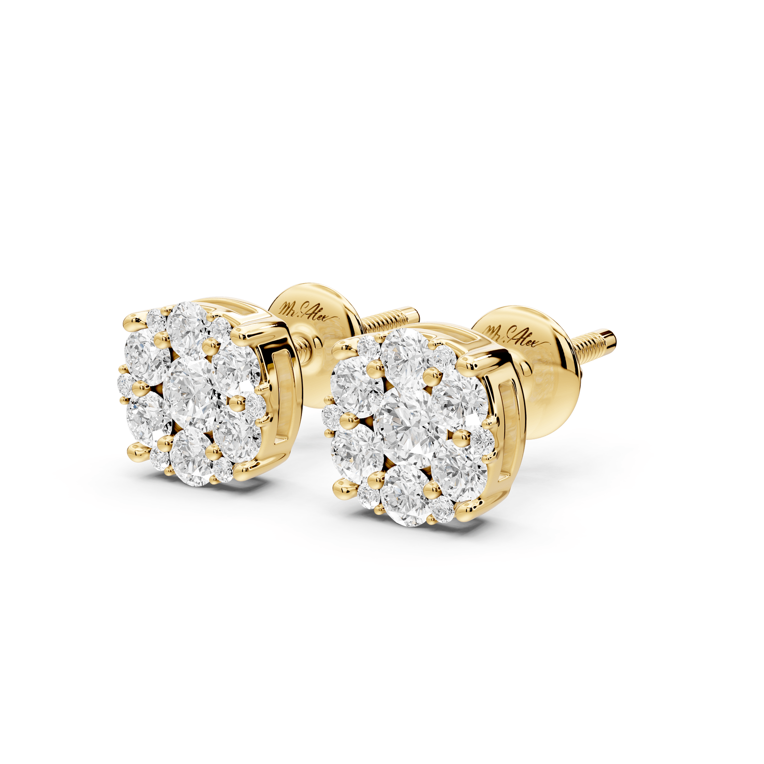 Aria Earrings Yellow Gold - Mr. Alex Jewelry